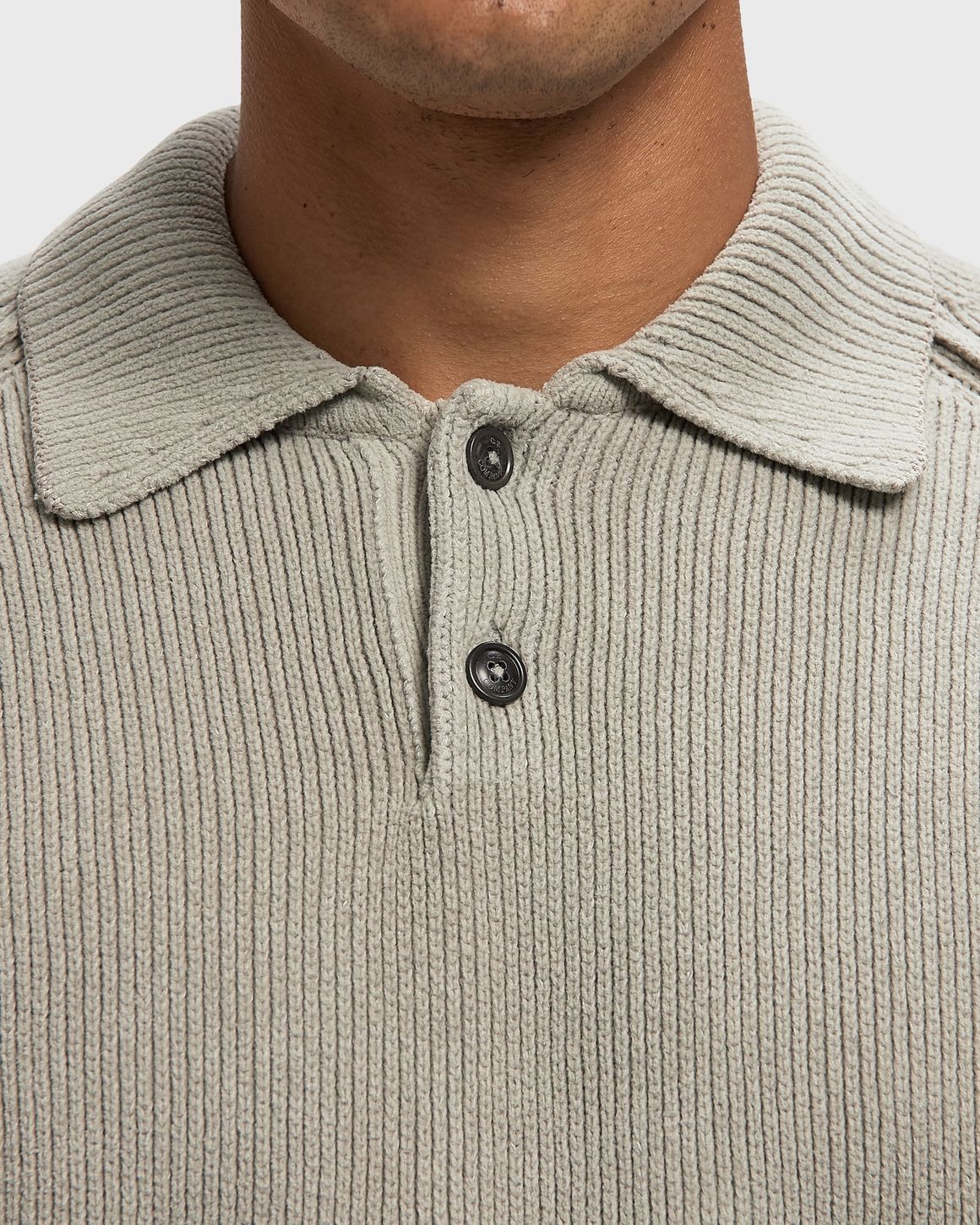 Ansicht 4 von C.P. Company CHENILLE COTTON POLO SWEATER