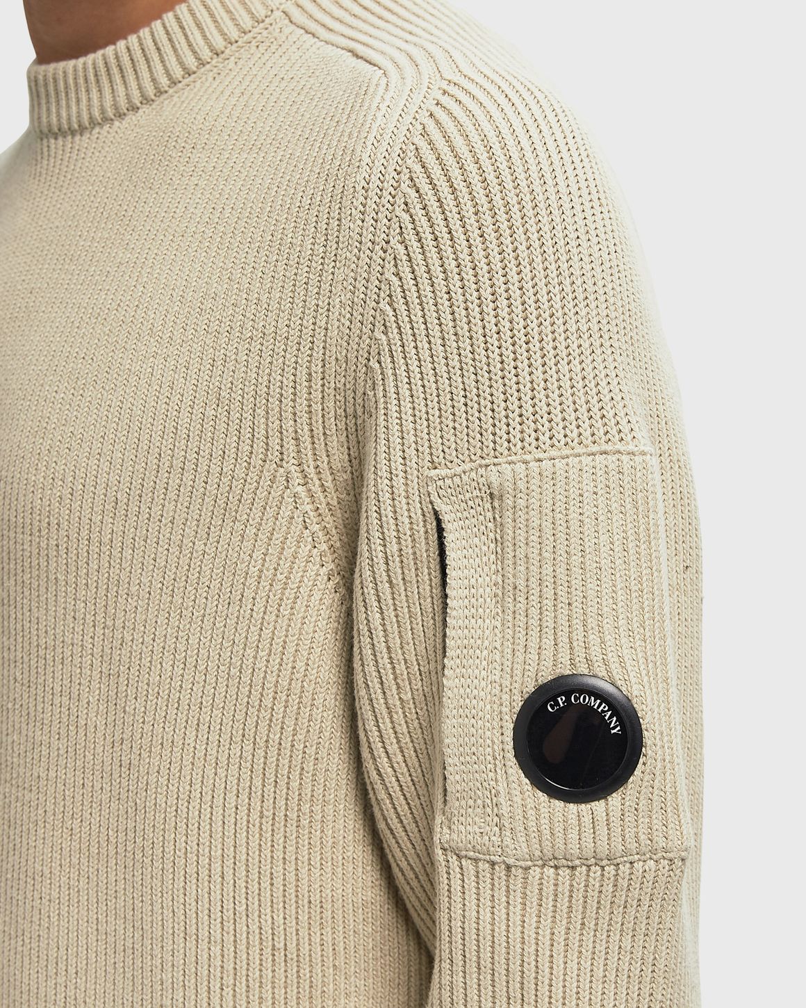 Ansicht 3 von C.P. Company FULL RIB COTTON CREWNECK LENS SWEATER