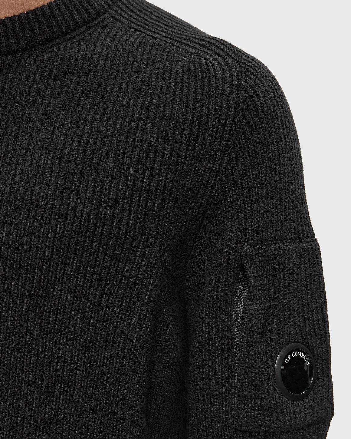 Ansicht 3 von C.P. Company FULL RIB COTTON CREWNECK LENS SWEATER