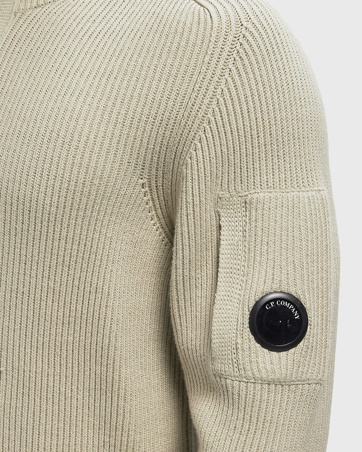 Ansicht 4 von C.P. Company FULL RIB COTTON HALF BUTTON LENS SWEATER