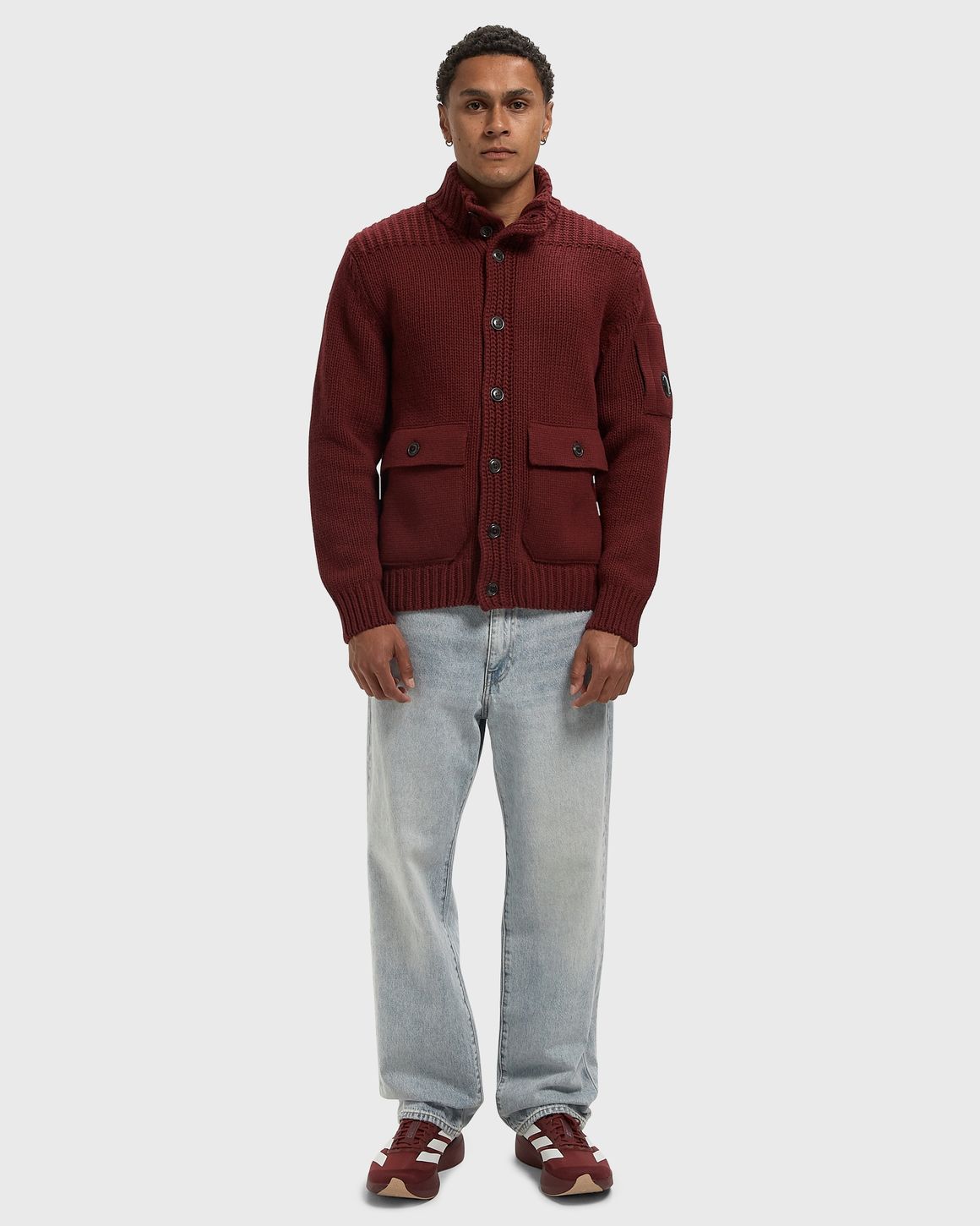 Ansicht 2 von C.P. Company LAMBSWOOL GRS BUTTON LENS SWEATER