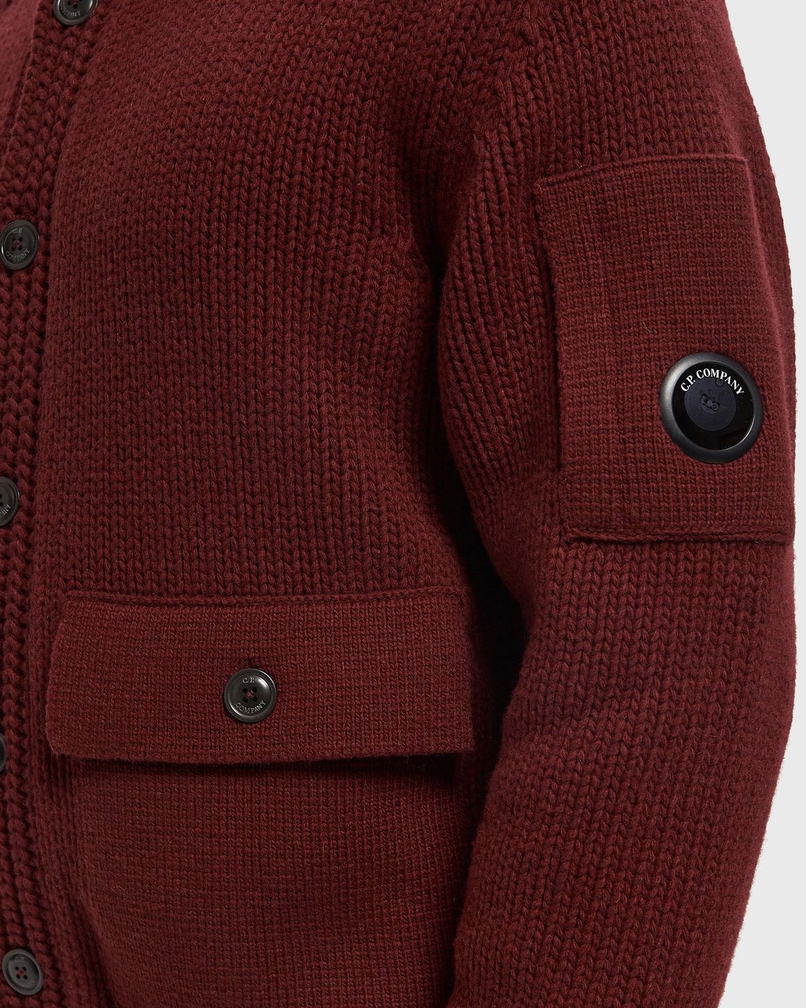 Ansicht 5 von C.P. Company LAMBSWOOL GRS BUTTON LENS SWEATER