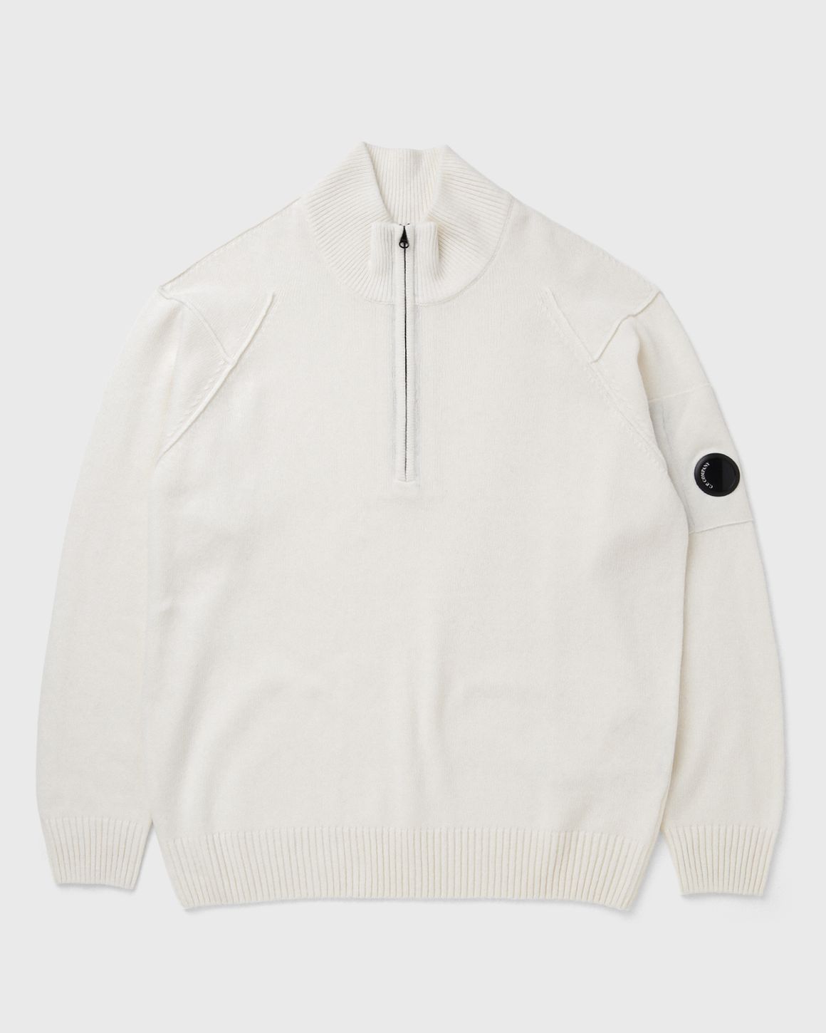 C.P. Company LAMBSWOOL GRS HALF ZIP SWEATER