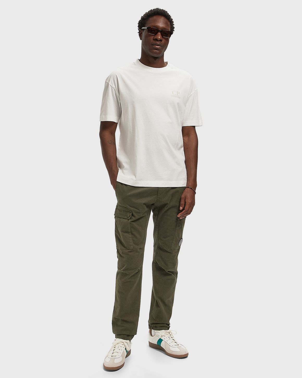 Ansicht 2 von C.P. Company STRETCH SATEEN ERGONOMIC LENS CARGO PANTS