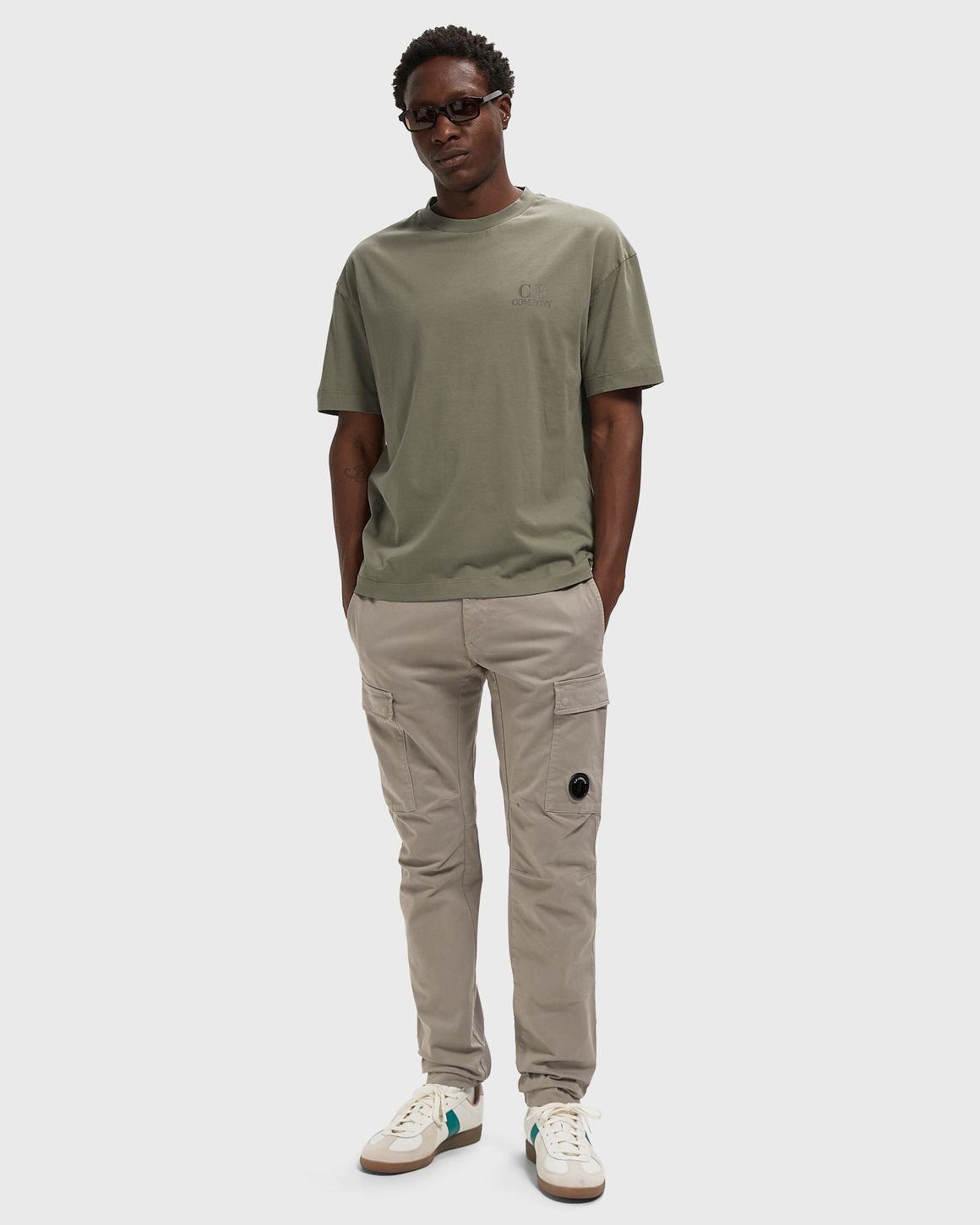 Ansicht 2 von C.P. Company STRETCH SATEEN ERGONOMIC LENS CARGO PANTS
