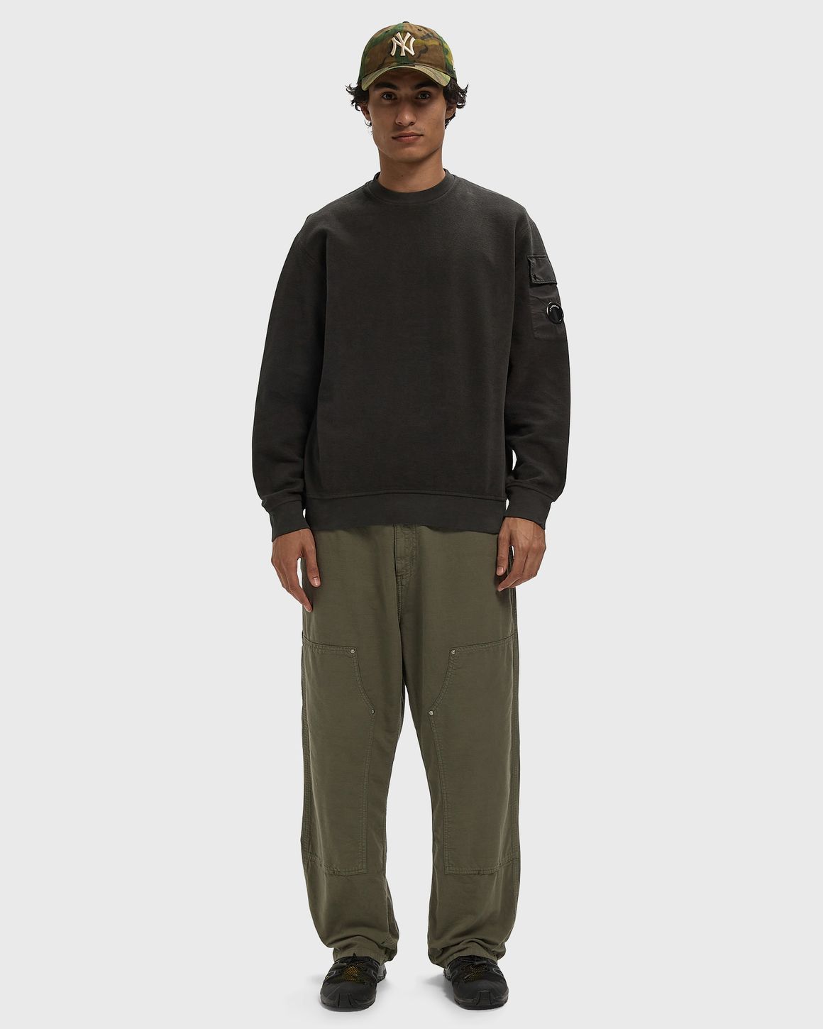Ansicht 2 von C.P. Company SWEATSHIRTS CREW NECK IN BRUSHED EMERIZED DIAGONAL FLEECE