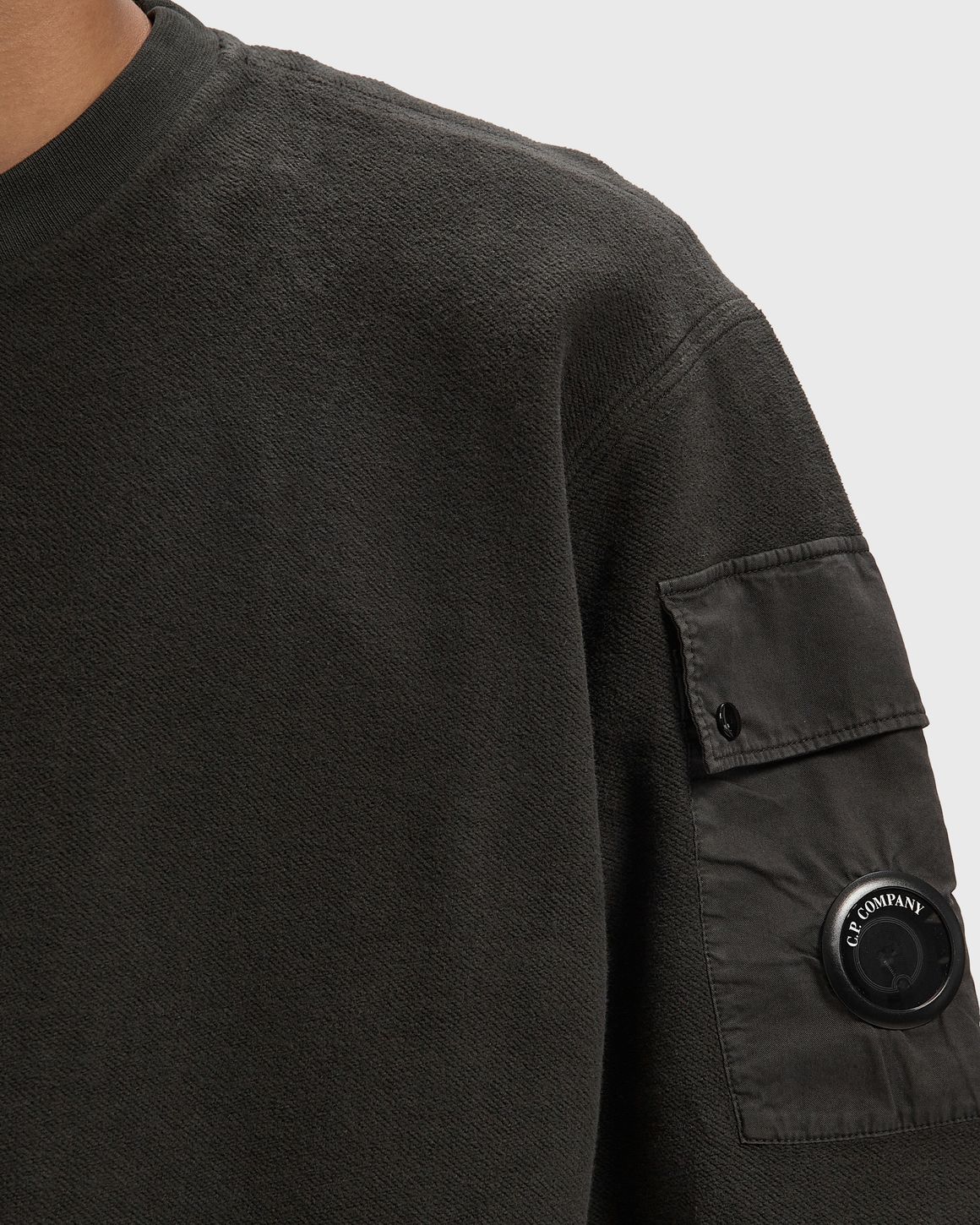 Ansicht 3 von C.P. Company SWEATSHIRTS CREW NECK IN BRUSHED EMERIZED DIAGONAL FLEECE