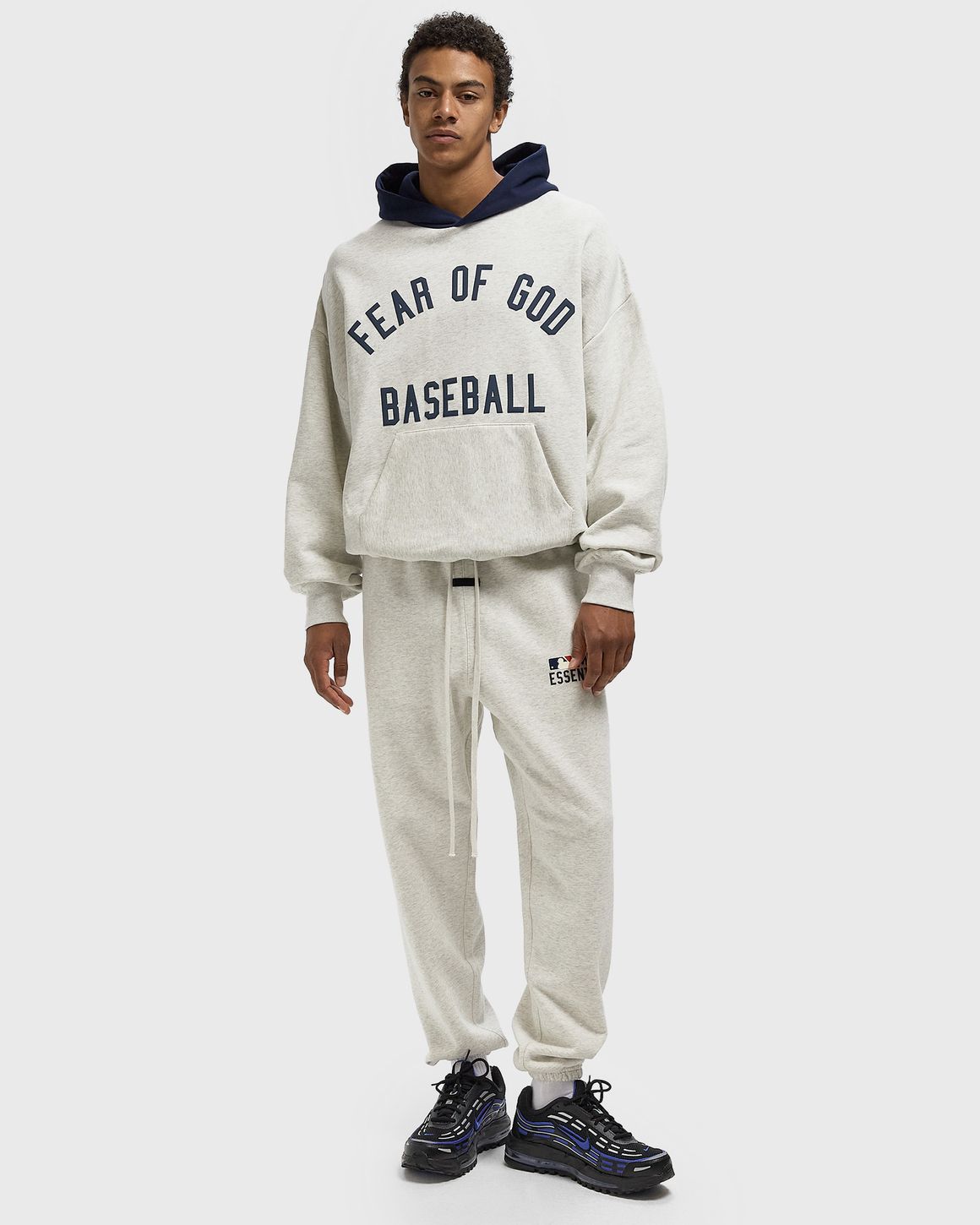 Fear of God Essentials MLB SPORT HOODIE Grey | BSTN Store