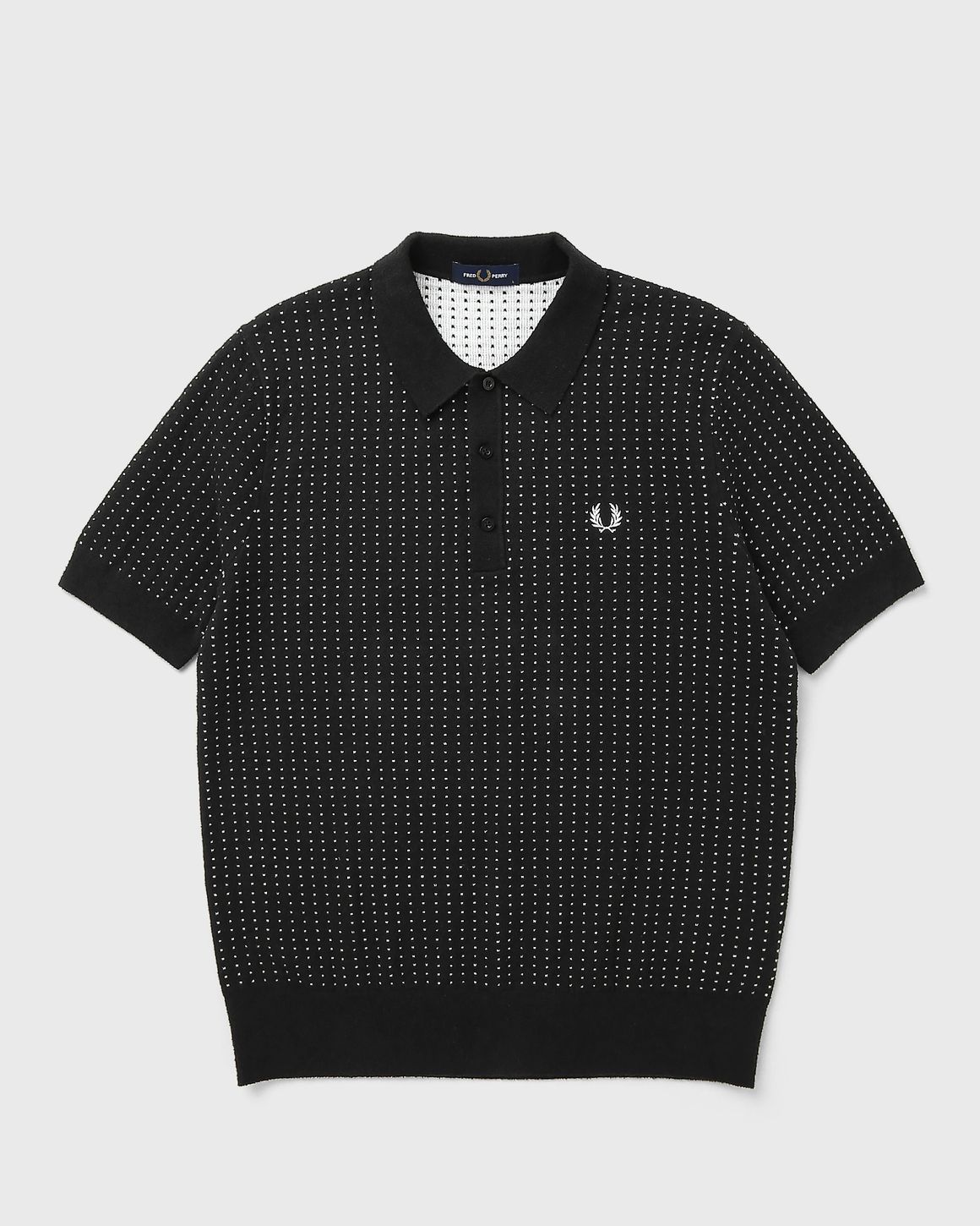 Fred Perry BOUCLE DOT KNITTED SHIRT