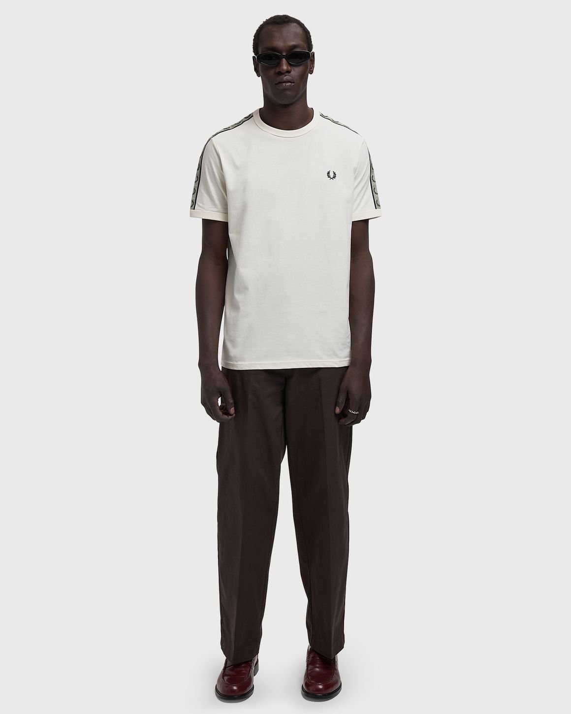 Ansicht 2 von Fred Perry CONTRAST TAPE RINGER T-SHIRT