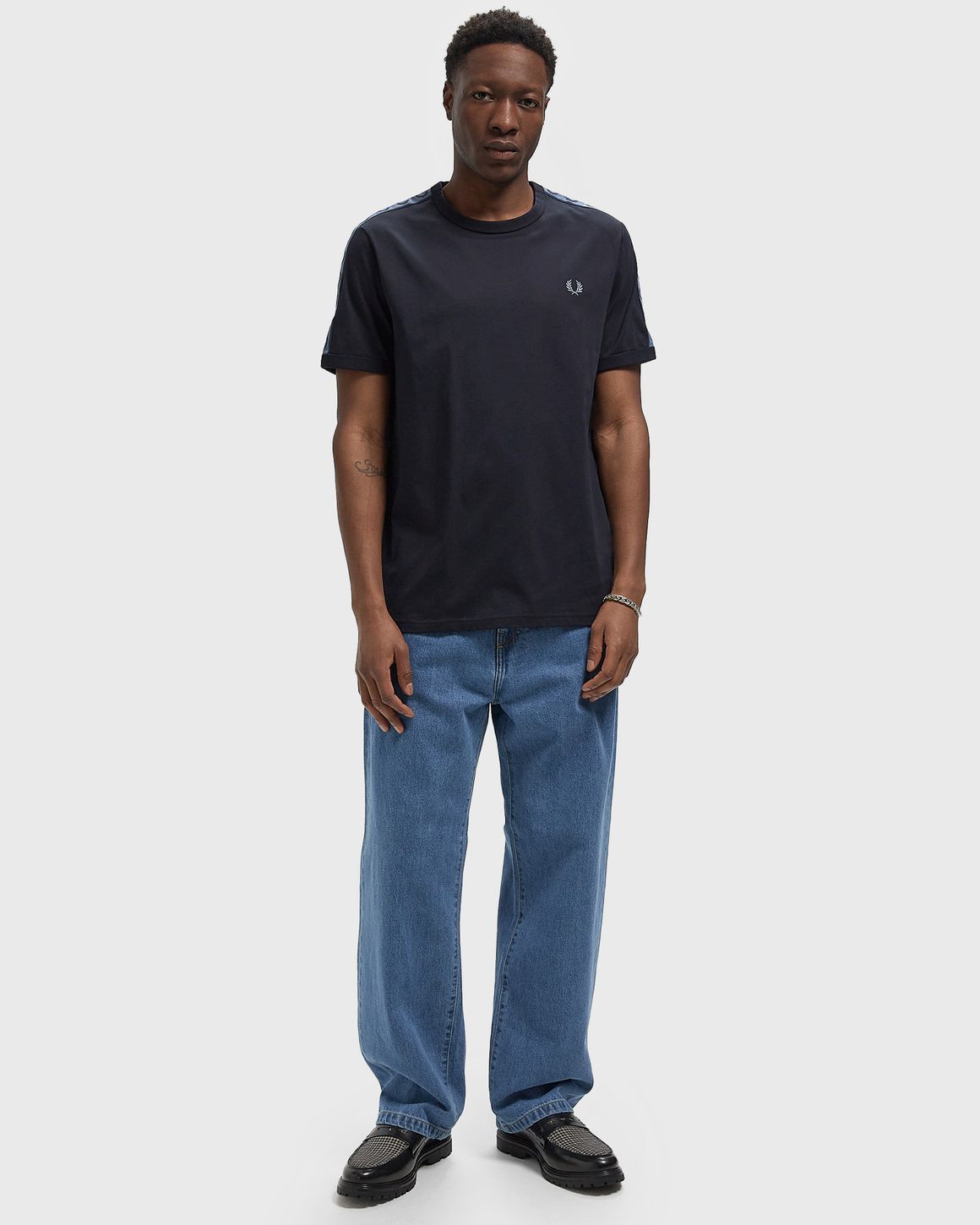 Ansicht 2 von Fred Perry CONTRAST TAPE RINGER T-SHIRT
