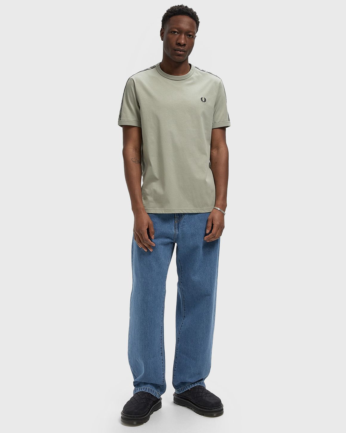 Ansicht 2 von Fred Perry CONTRAST TAPE RINGER T-SHIRT