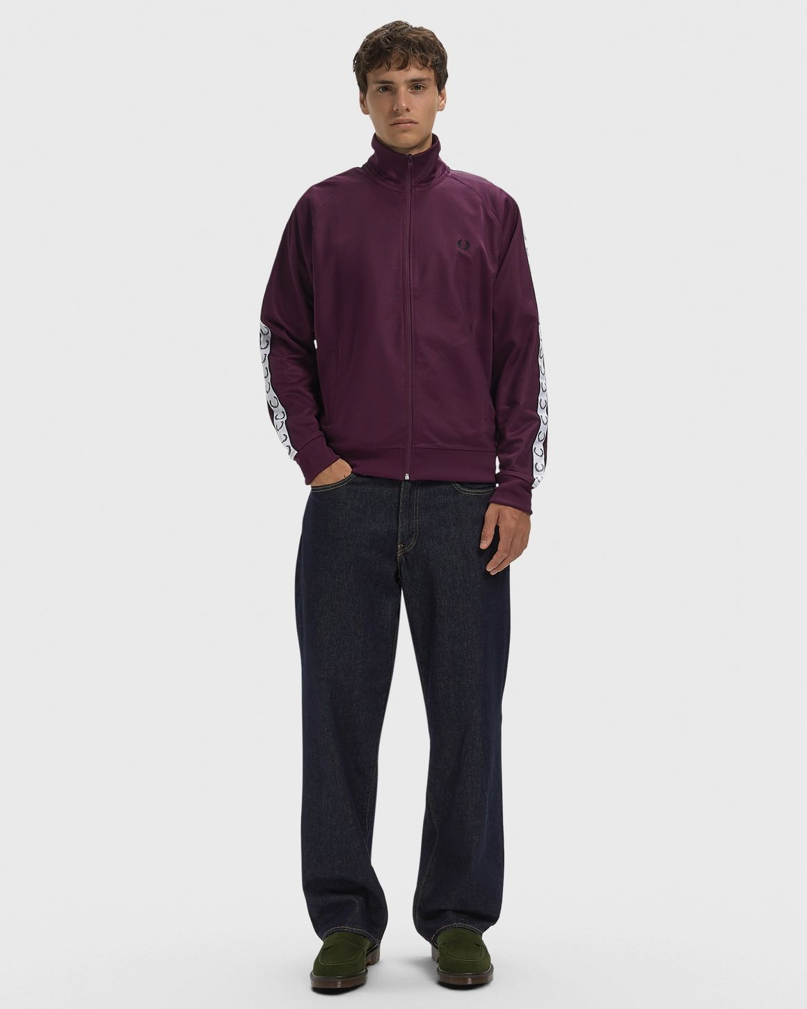 Ansicht 2 von Fred Perry CONTRAST TAPE TRACK JACKET