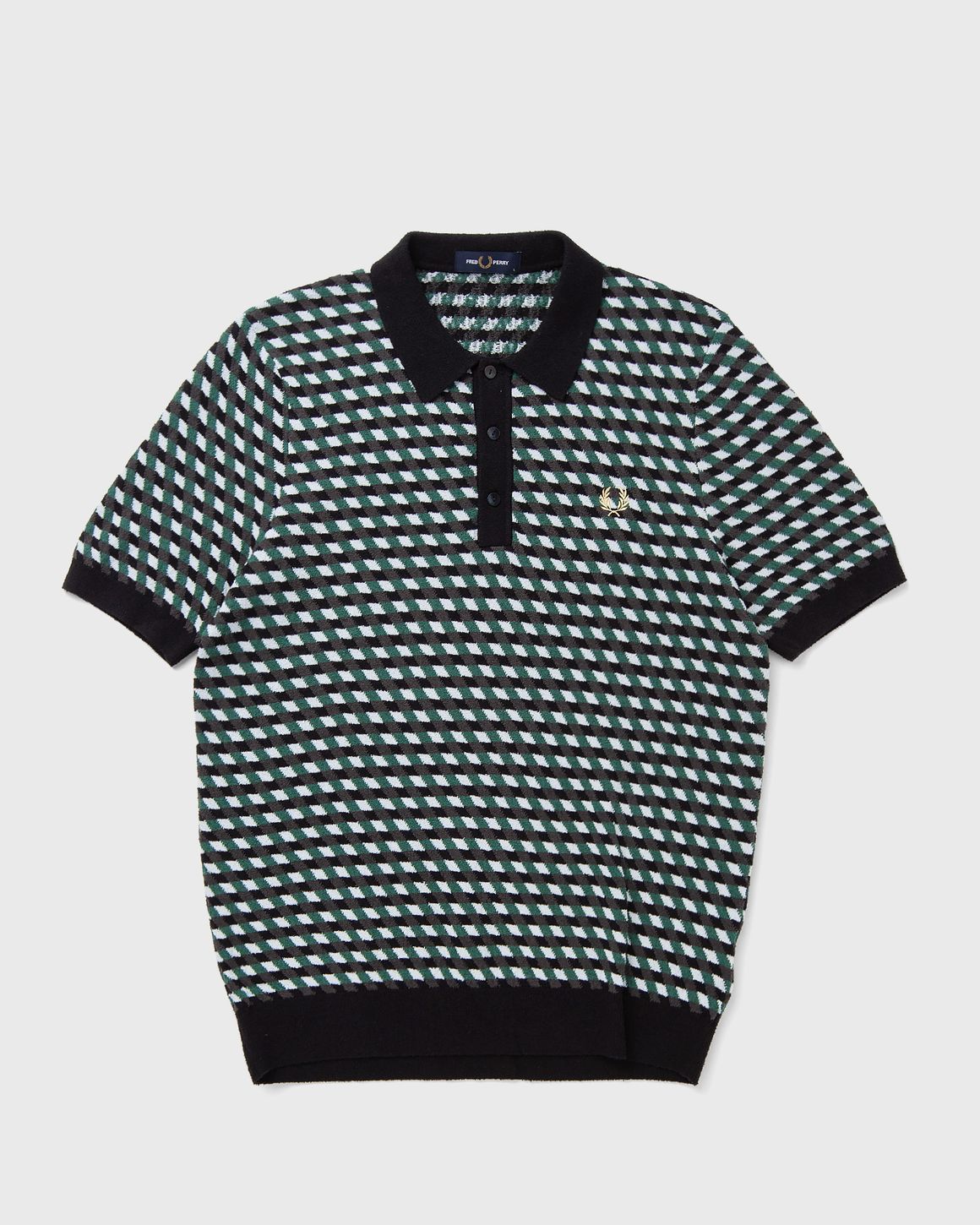 Fred Perry GEOMETRIC KNITTED SHIRT