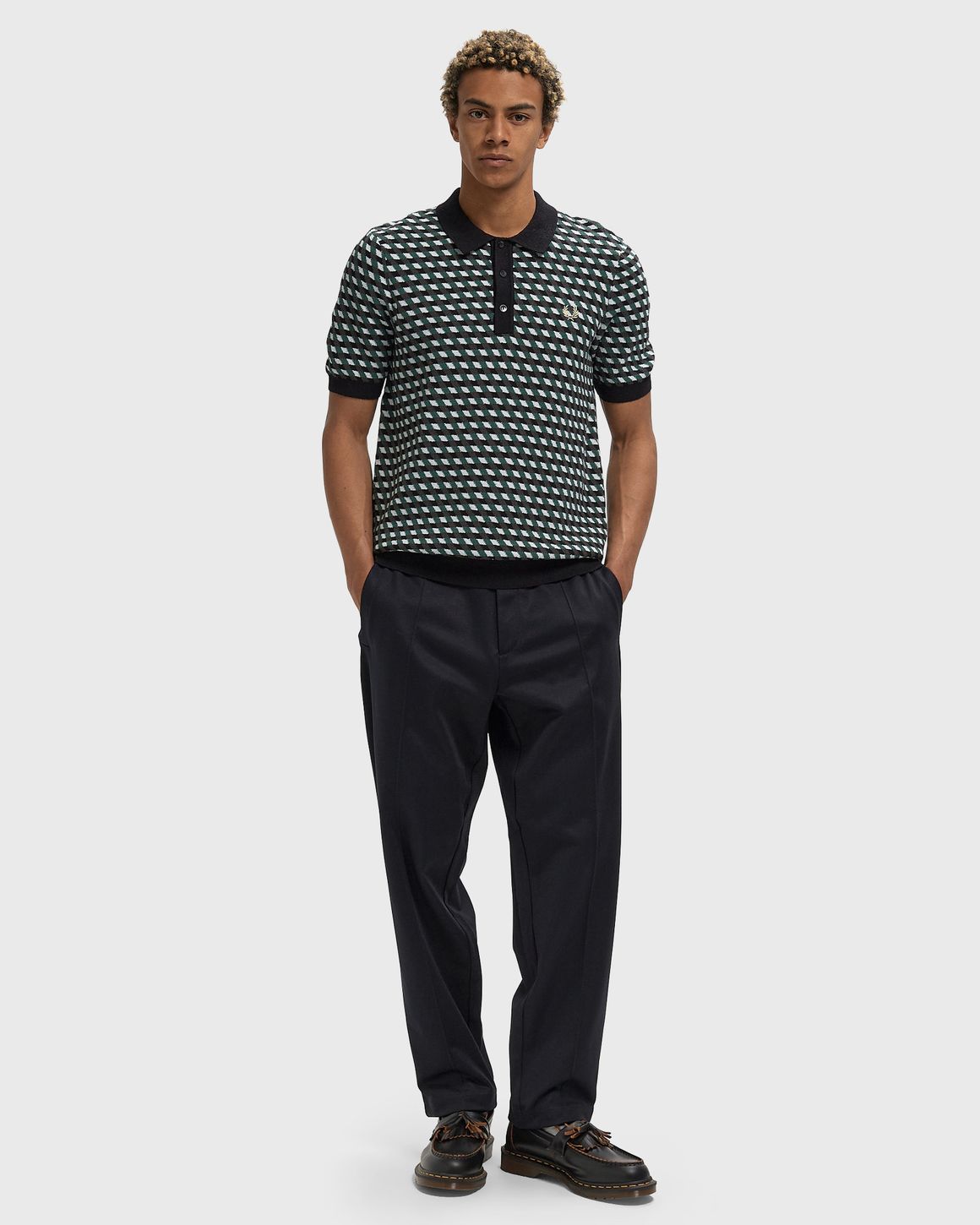 Ansicht 2 von Fred Perry GEOMETRIC KNITTED SHIRT