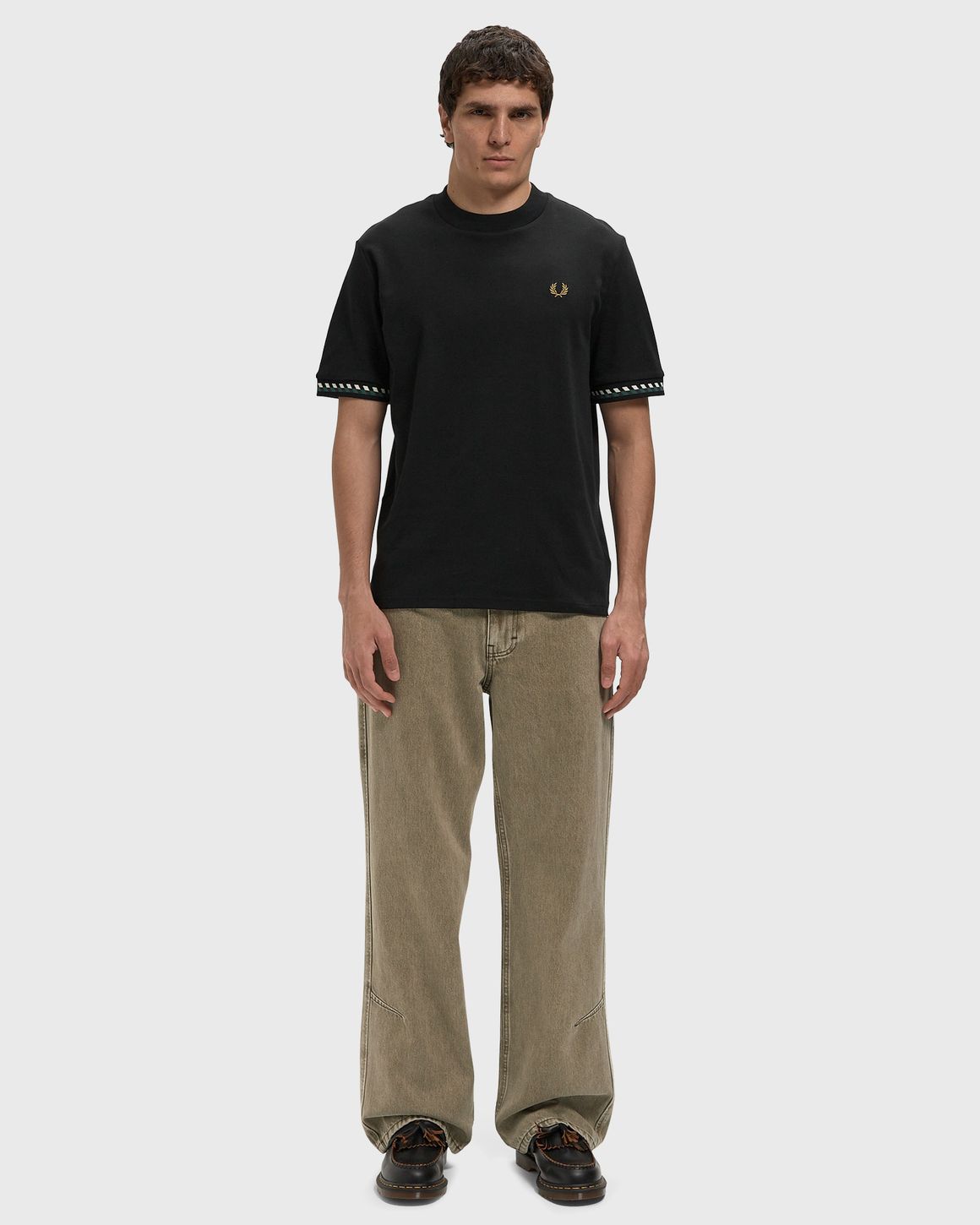 Ansicht 2 von Fred Perry JACQUARD CUFF T-SHIRT