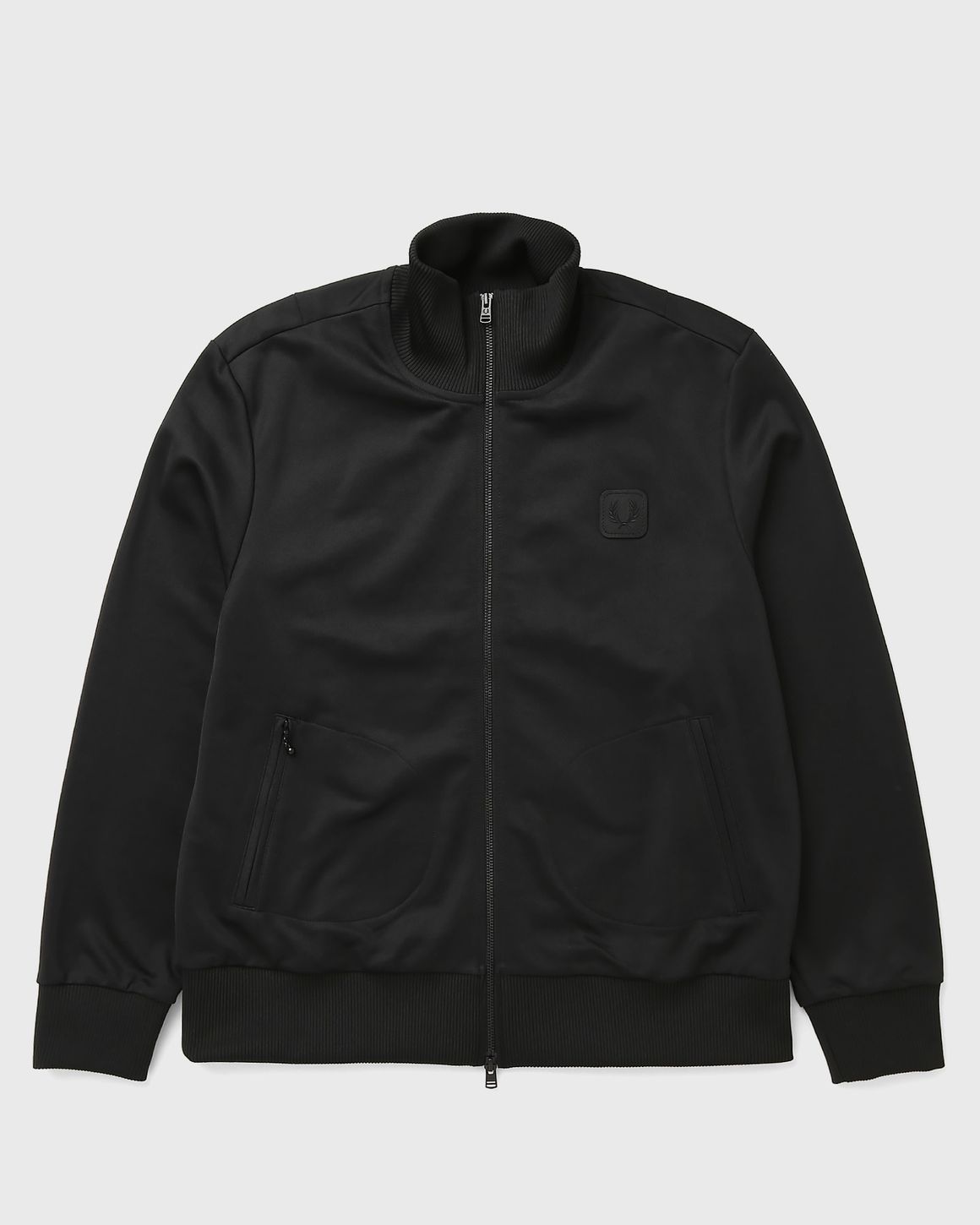 Fred Perry LEATHER PATCH TRACK JACKET