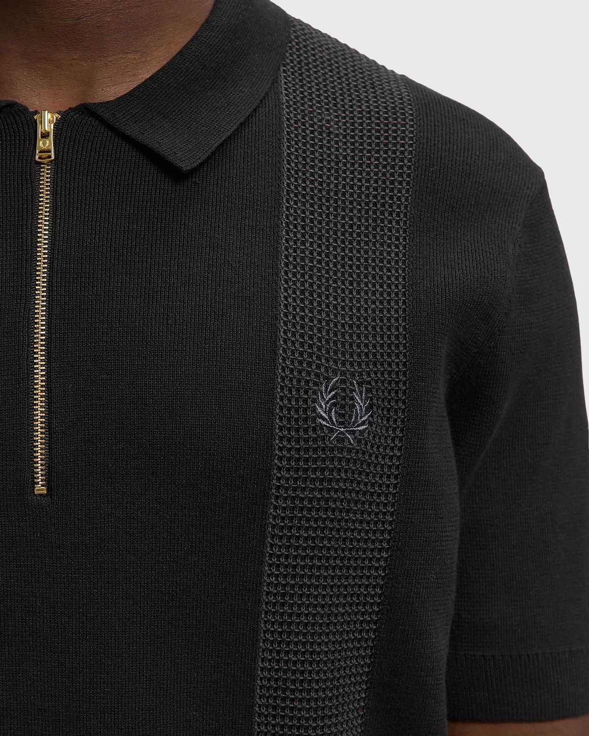 Ansicht 4 von Fred Perry PANEL DETAIL KNITTED SHIRT