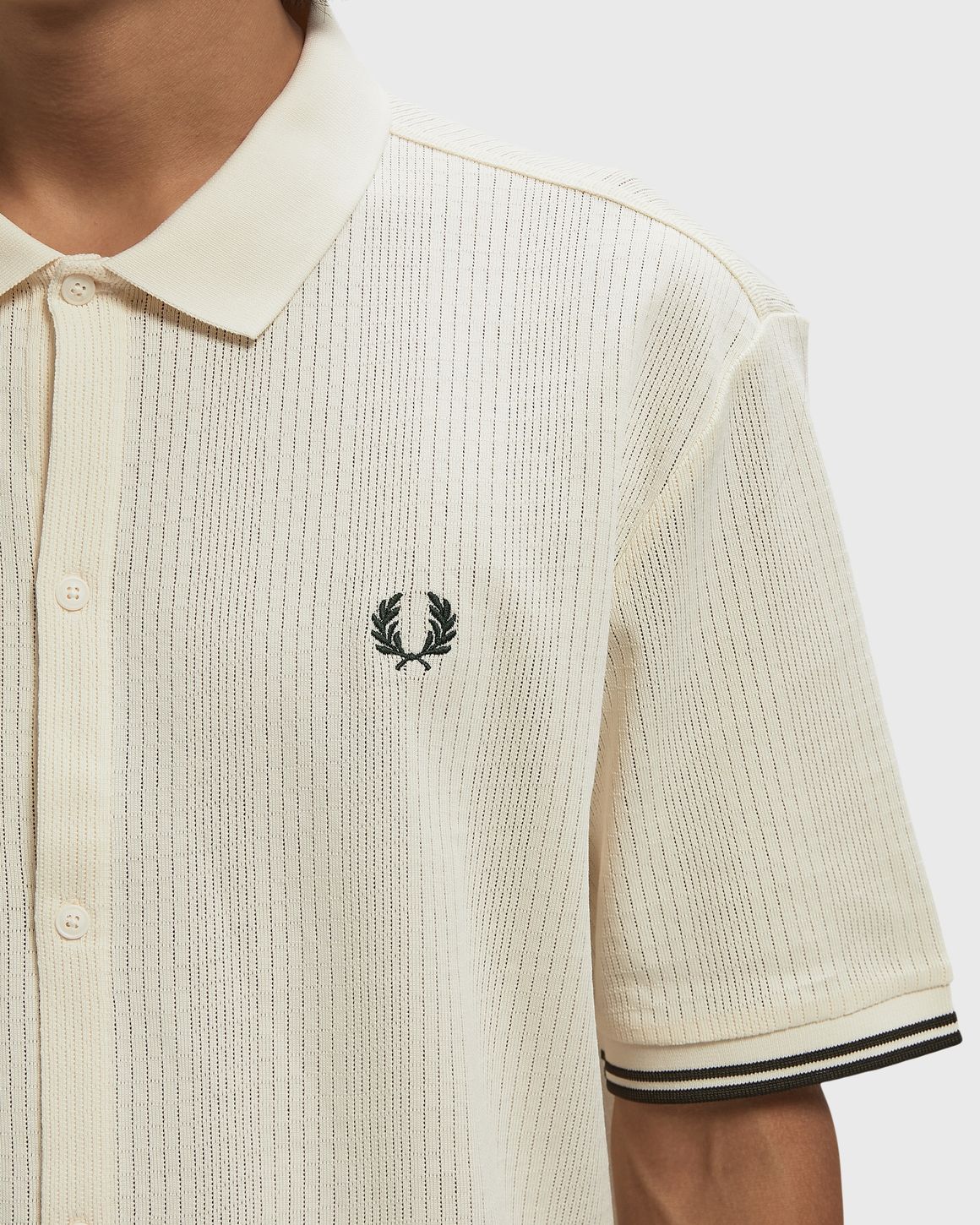 Ansicht 3 von Fred Perry POINTELLE BUTTON THORUGH POLO