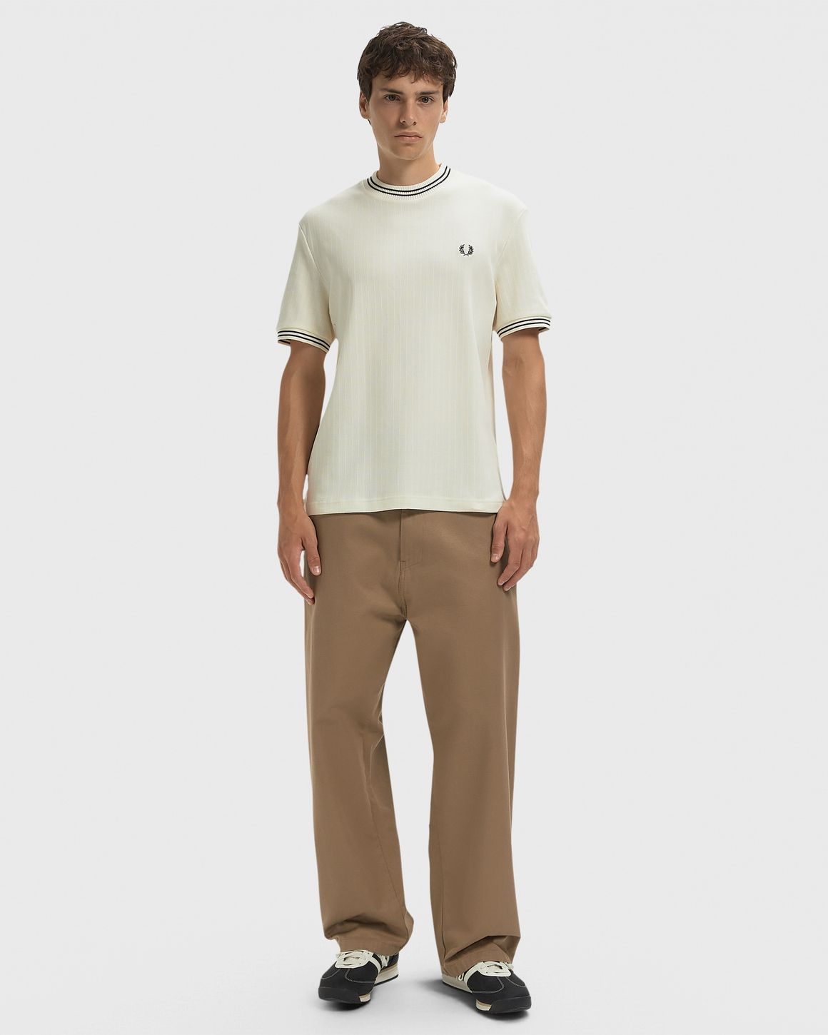 Ansicht 2 von Fred Perry RIBBED JERSEY T-SHIRT