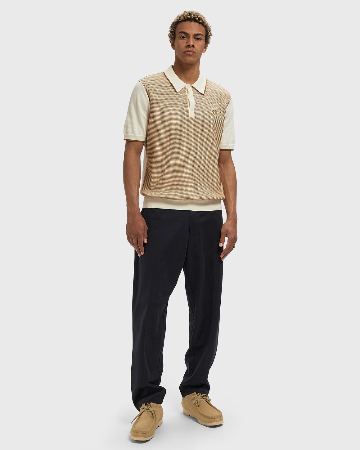 Ansicht 2 von Fred Perry TONIC WAFFLE KNITTED SHIRT