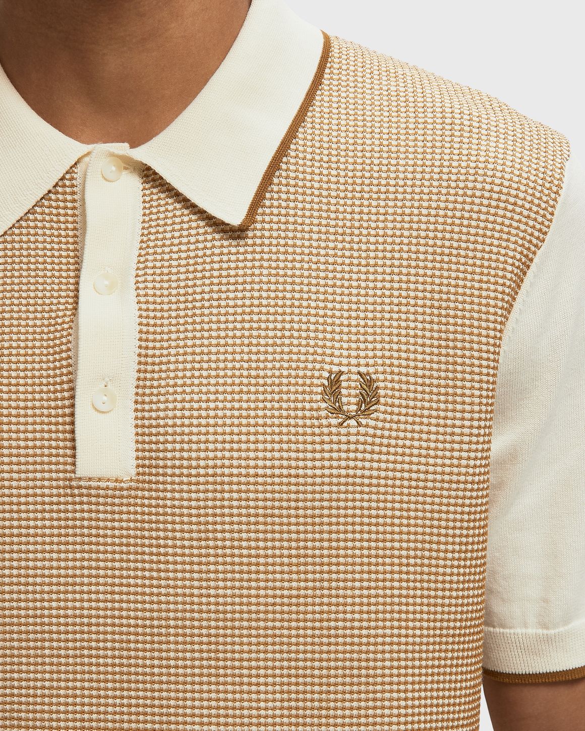 Ansicht 4 von Fred Perry TONIC WAFFLE KNITTED SHIRT