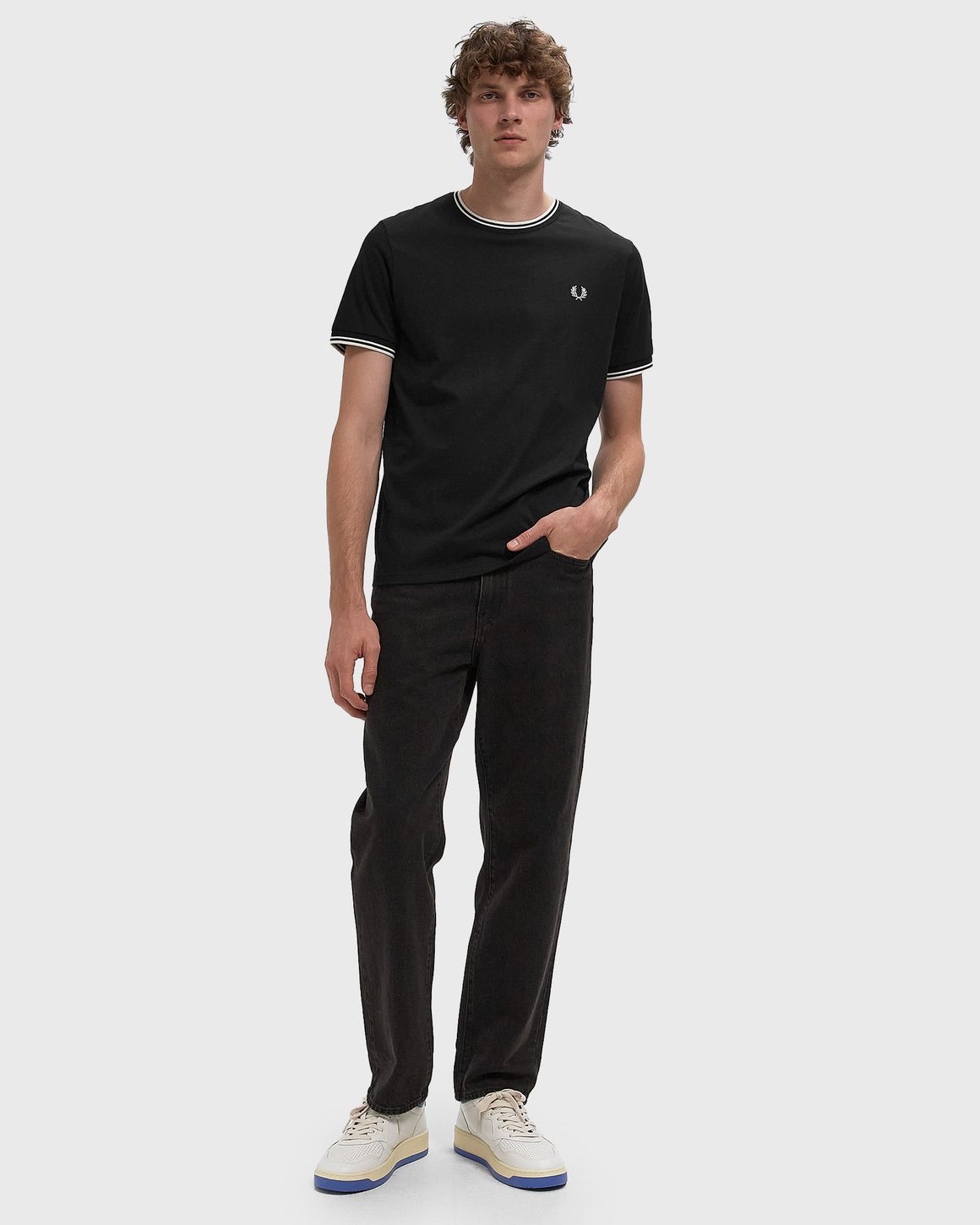 Ansicht 2 von Fred Perry TWINTIPPEDT-SHIRT