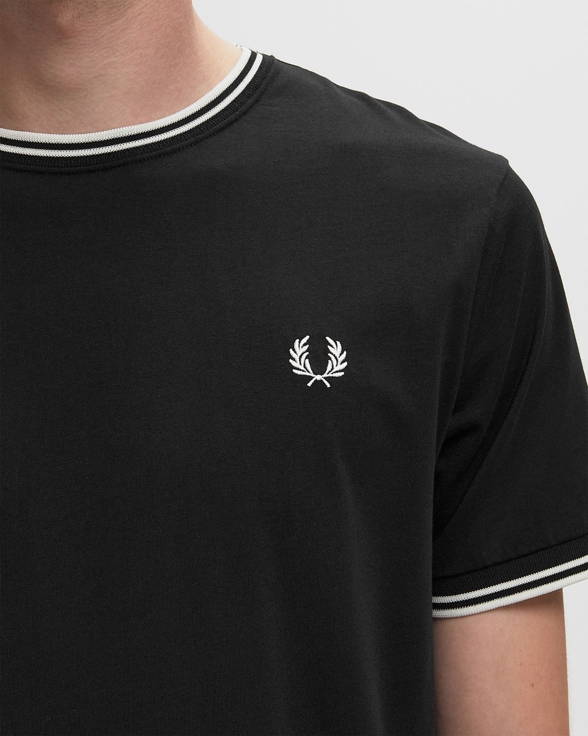 Ansicht 3 von Fred Perry TWINTIPPEDT-SHIRT