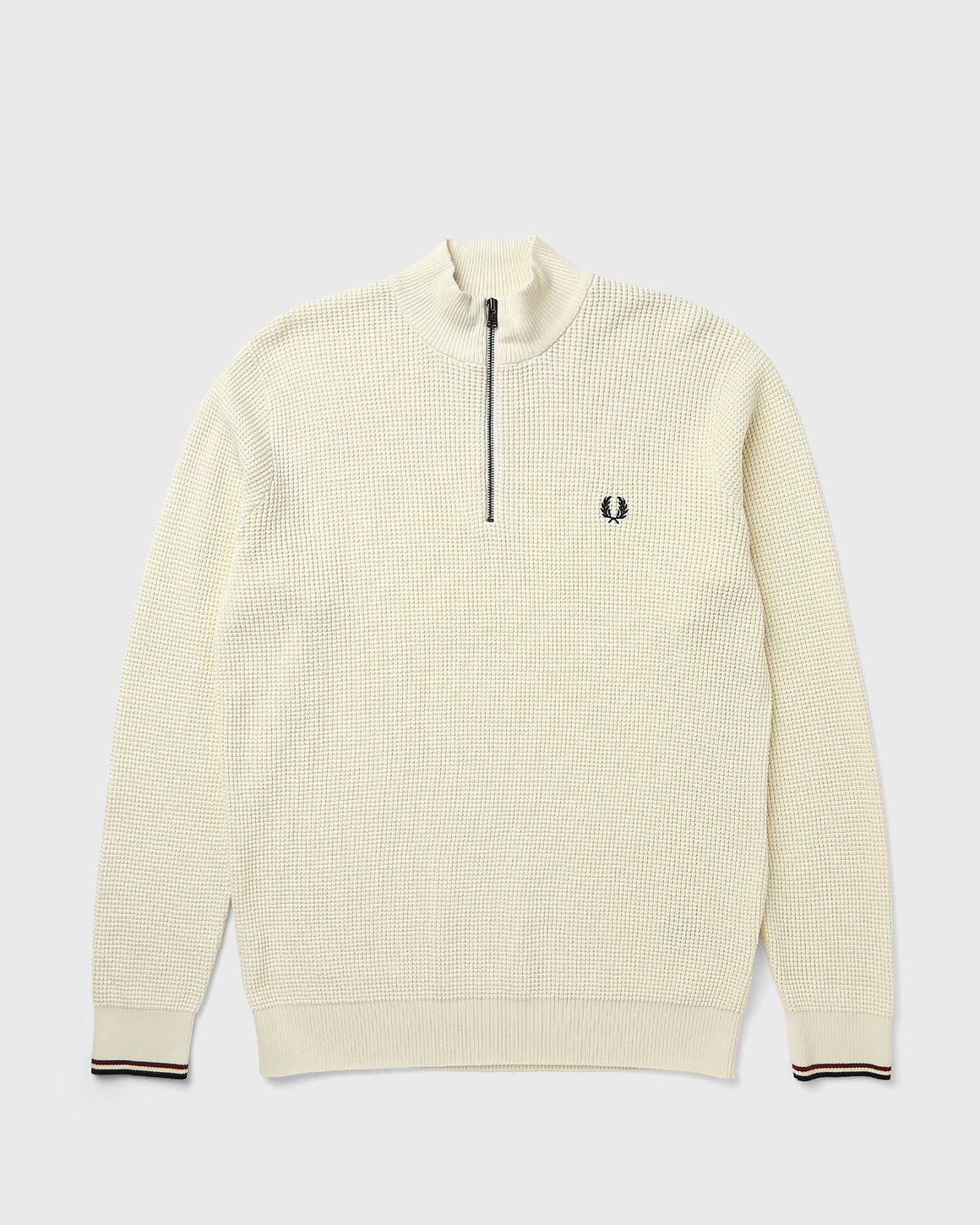 Fred Perry WAFFLE STITCH HALF ZIP JUMPER