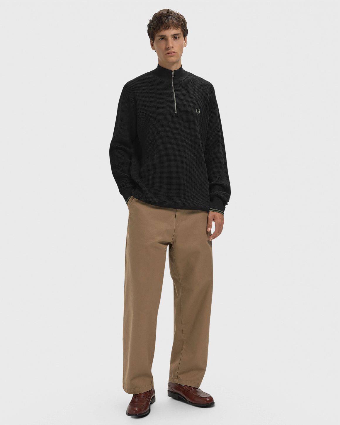 Ansicht 2 von Fred Perry WAFFLE STITCH HALF ZIP JUMPER