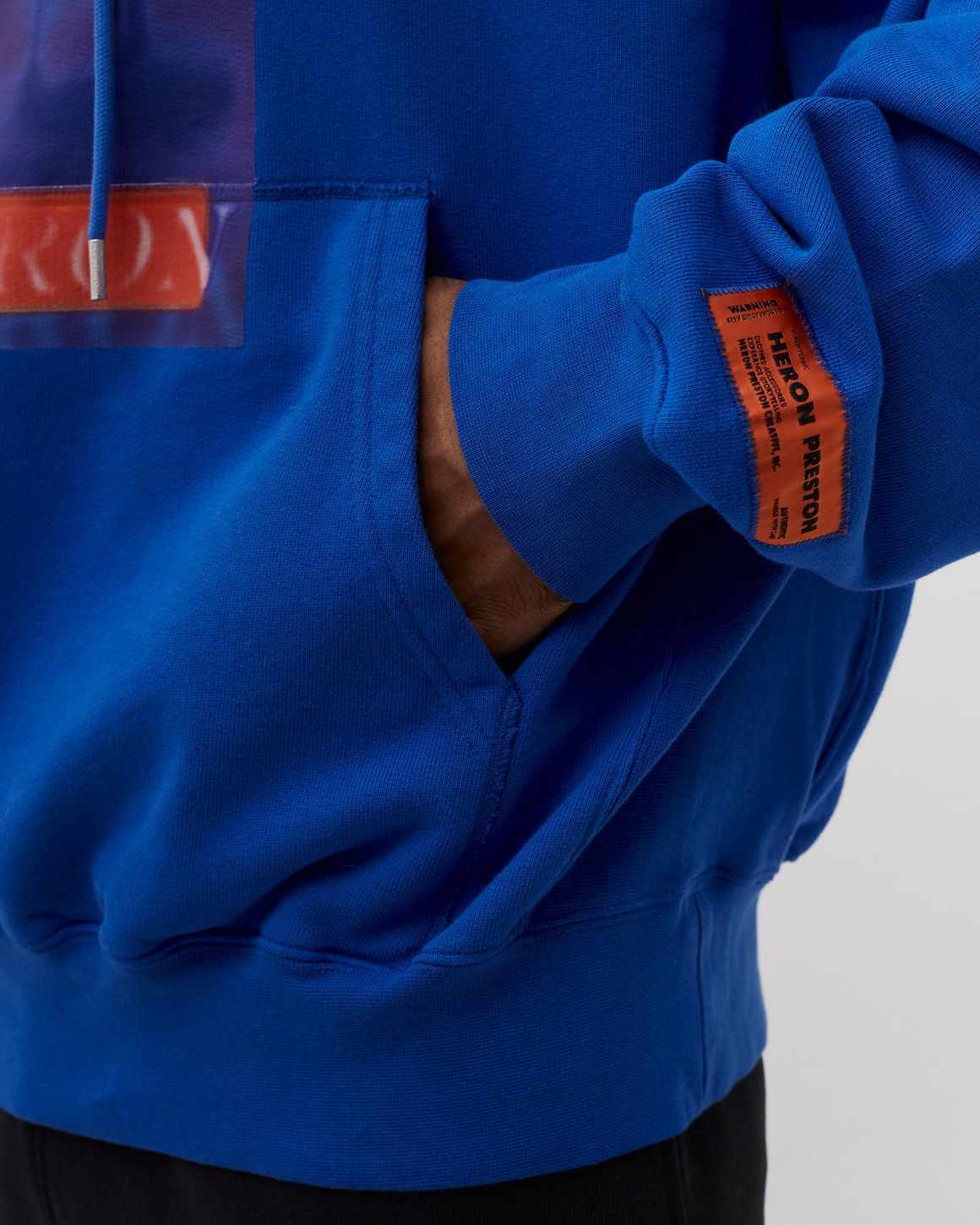 Heron Preston HERON CENSORED HOODIE Blue | BSTN Store