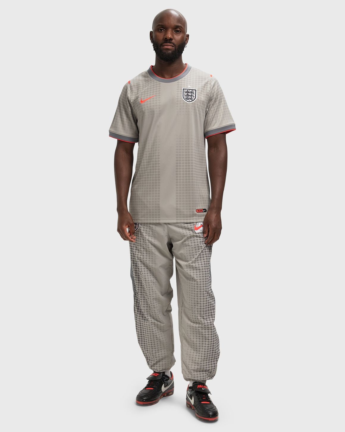 Nike England x Palace Academy Pro Short-Sleeve Football Top Grey