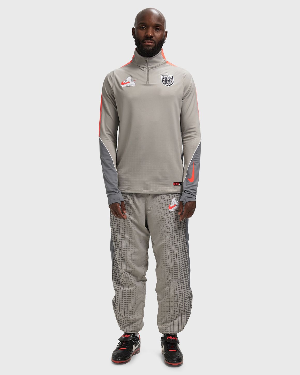 Nike England x Palace Strike Drill Top Grey | BSTN Store