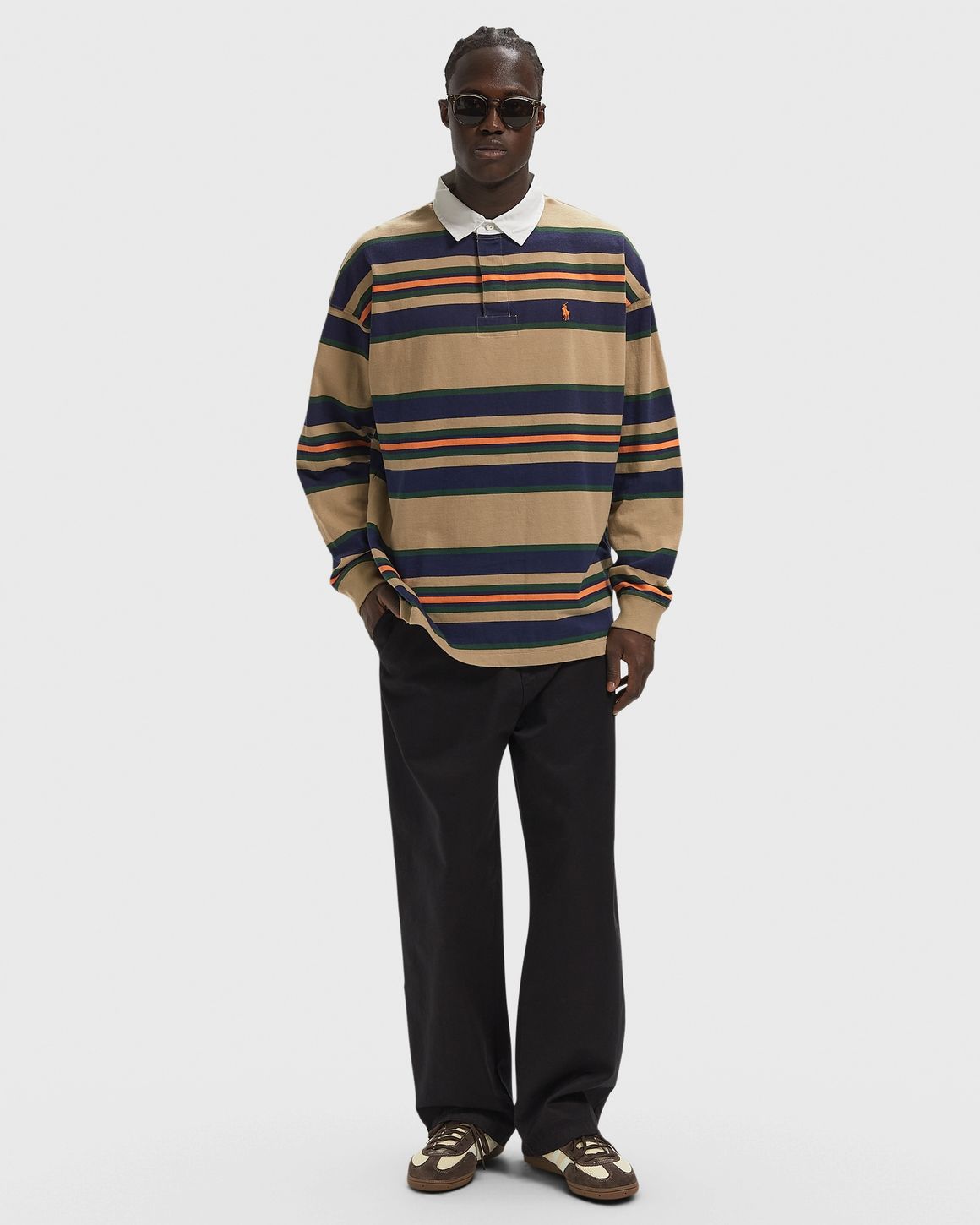 Polo Ralph Lauren KNIT RUGBY PULLOVER Brown | BSTN Store