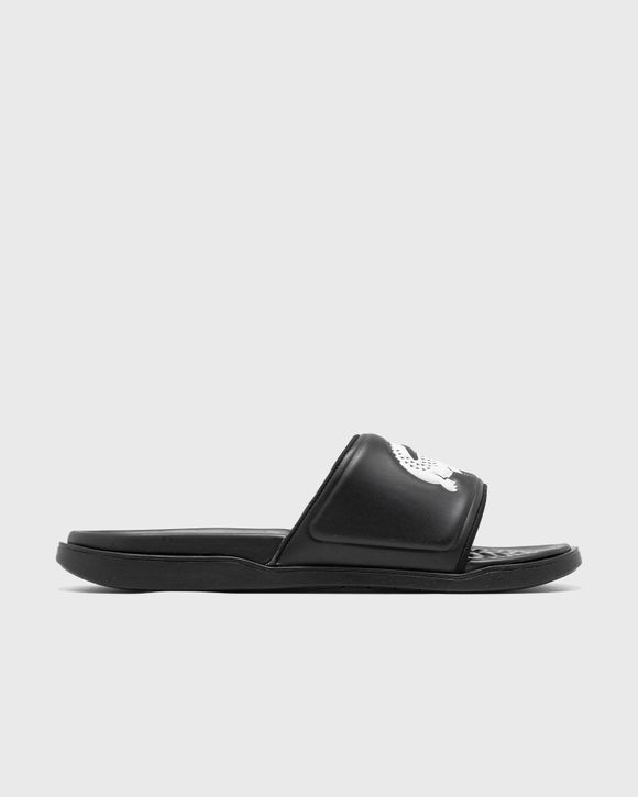 All black lacoste sales slides