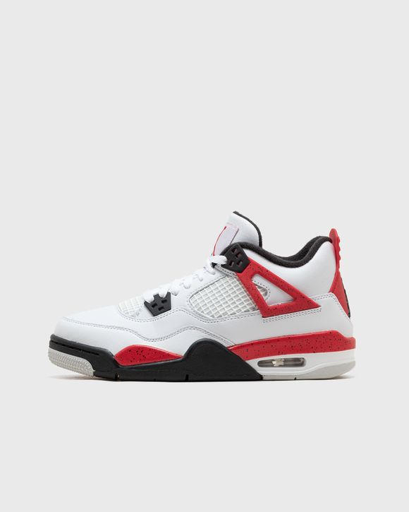 retro jordan 4 red and white