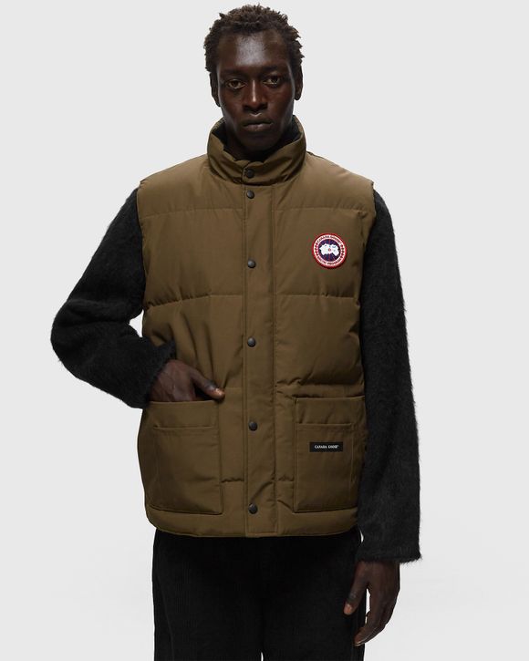 Canada Goose Freestyle Crew Vest Brown - MILITARY GREEN