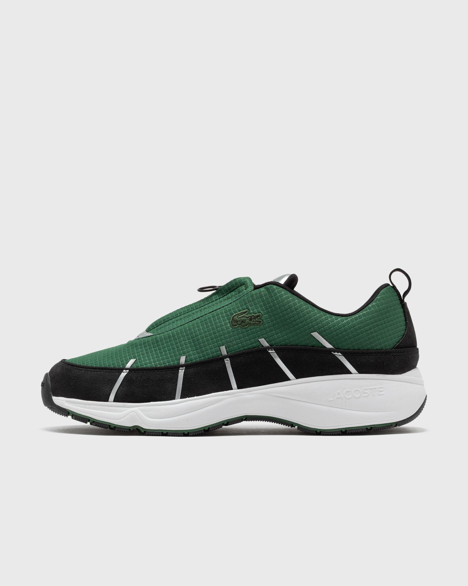 Lacoste - audyssor zip og trainers men lowtop black|green in größe:43