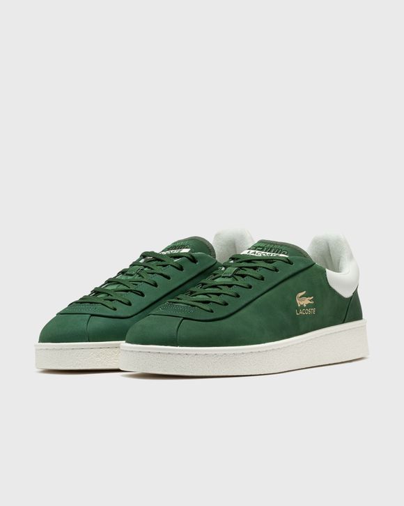 Green lacoste trainers discount
