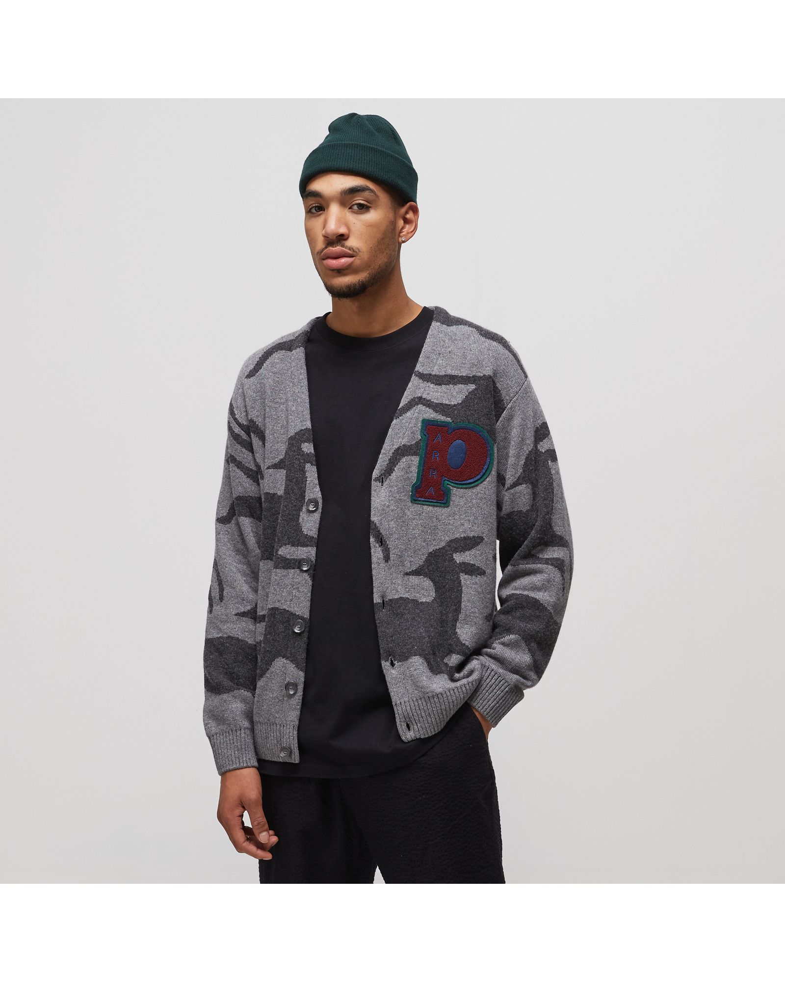 jumping foxes knitted cardigan