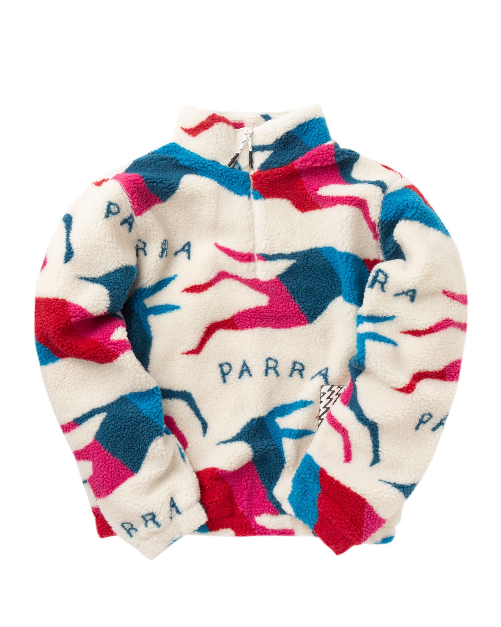 jumping foxes sherpa fleece pullover