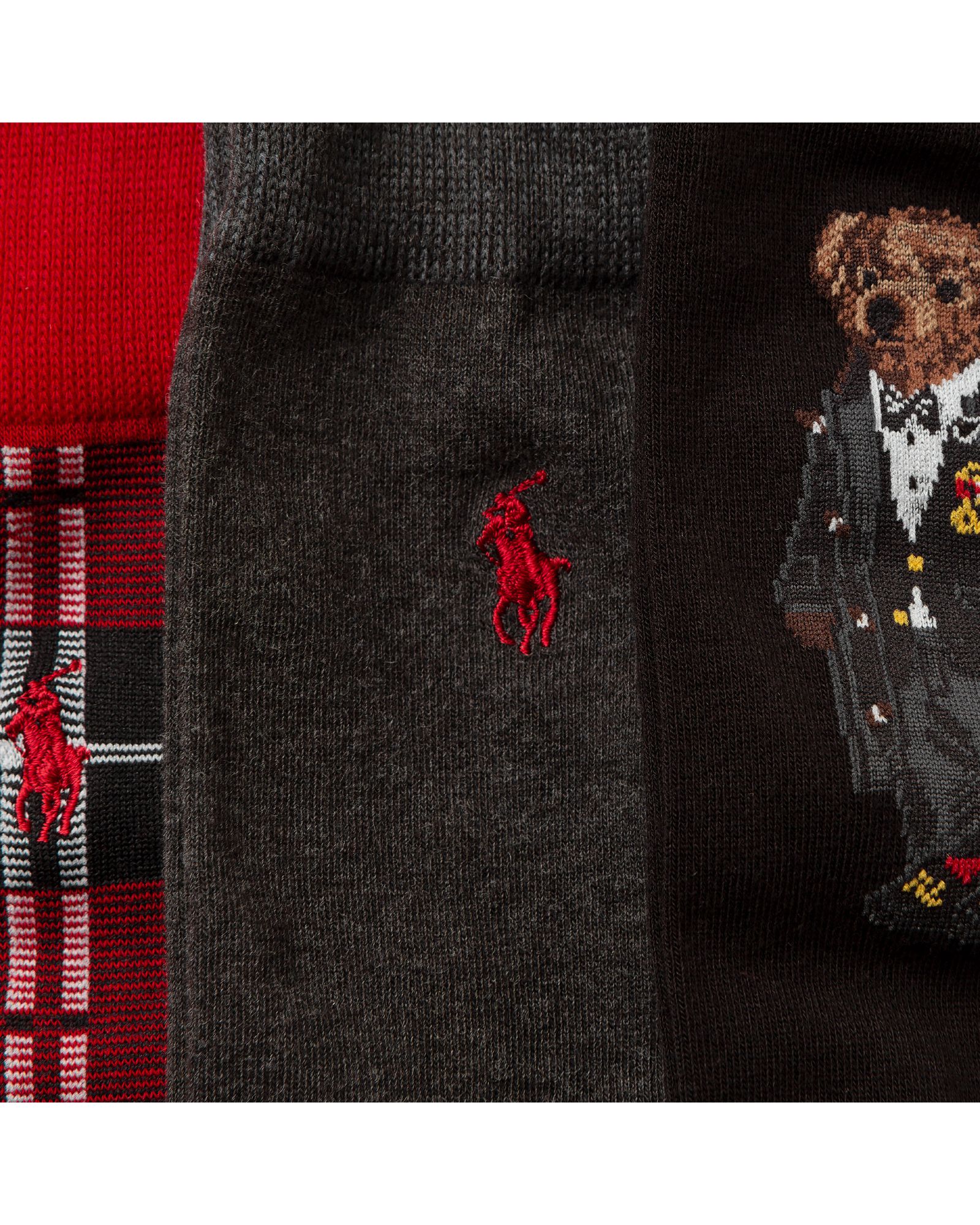 HOLIDAY BEAR CREW SOCKS-GIFT BOX