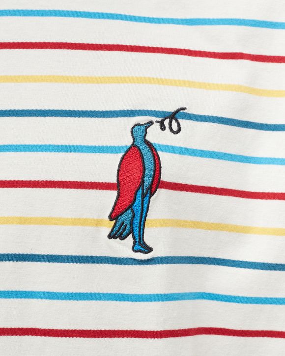 staring stiped t-shirt