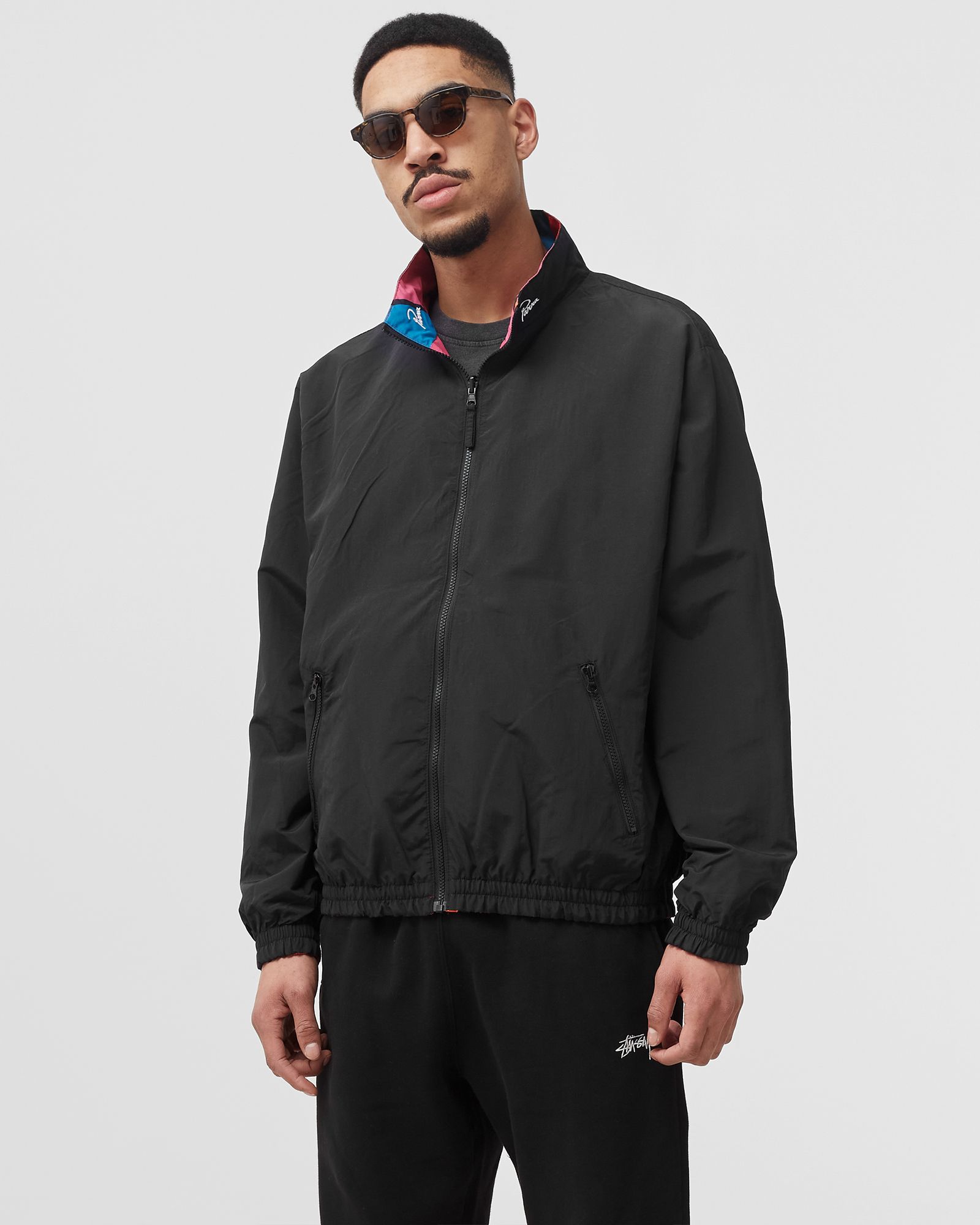 serpent pattern track top