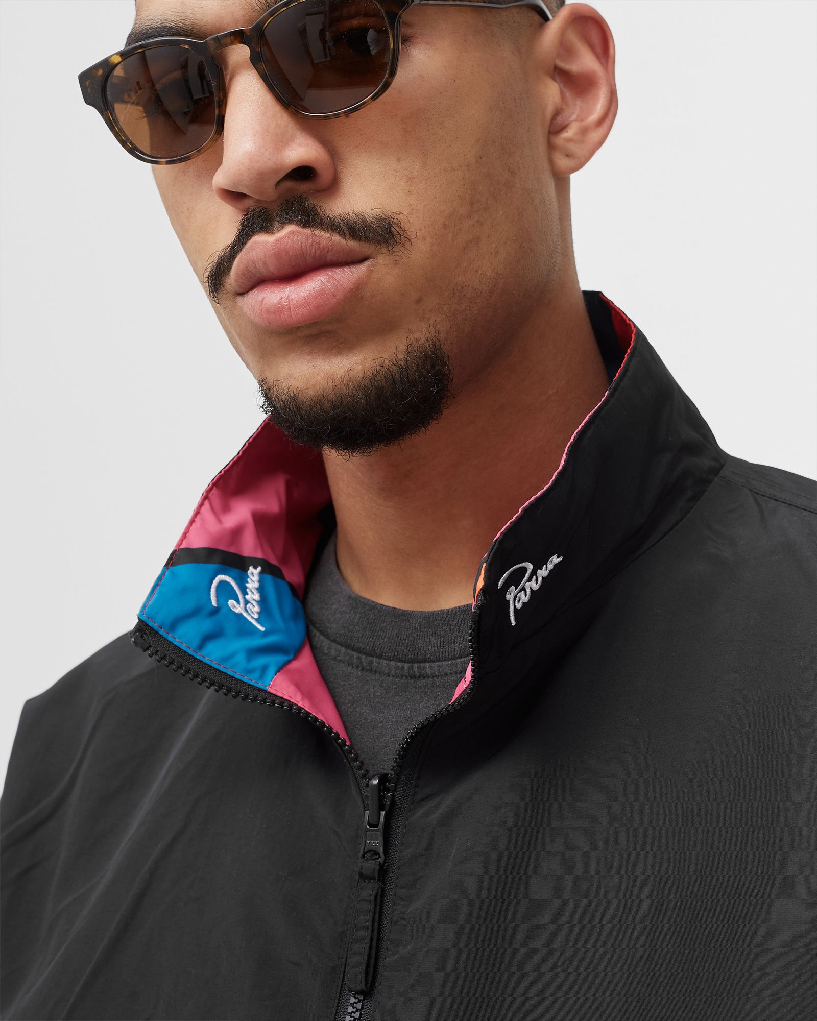 serpent pattern track top