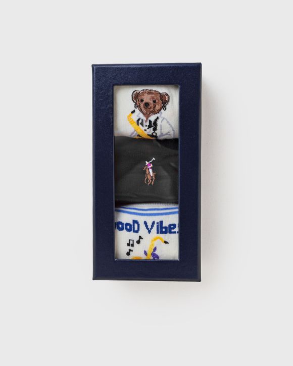 TUX BEAR BOX CREW SOCK-3 PACK