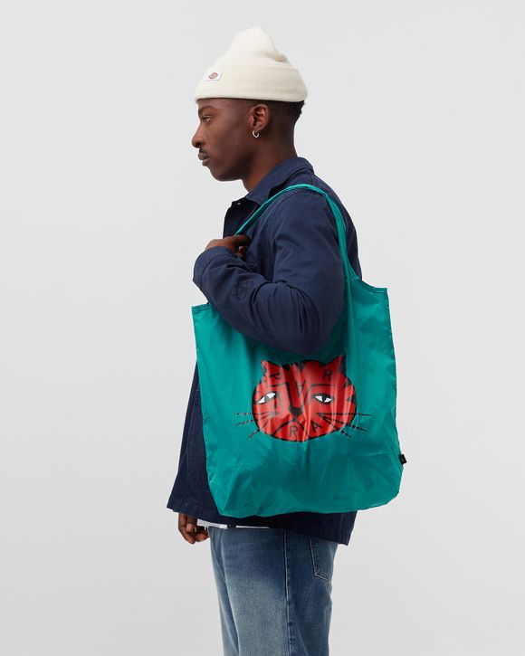 sad cat tote bag