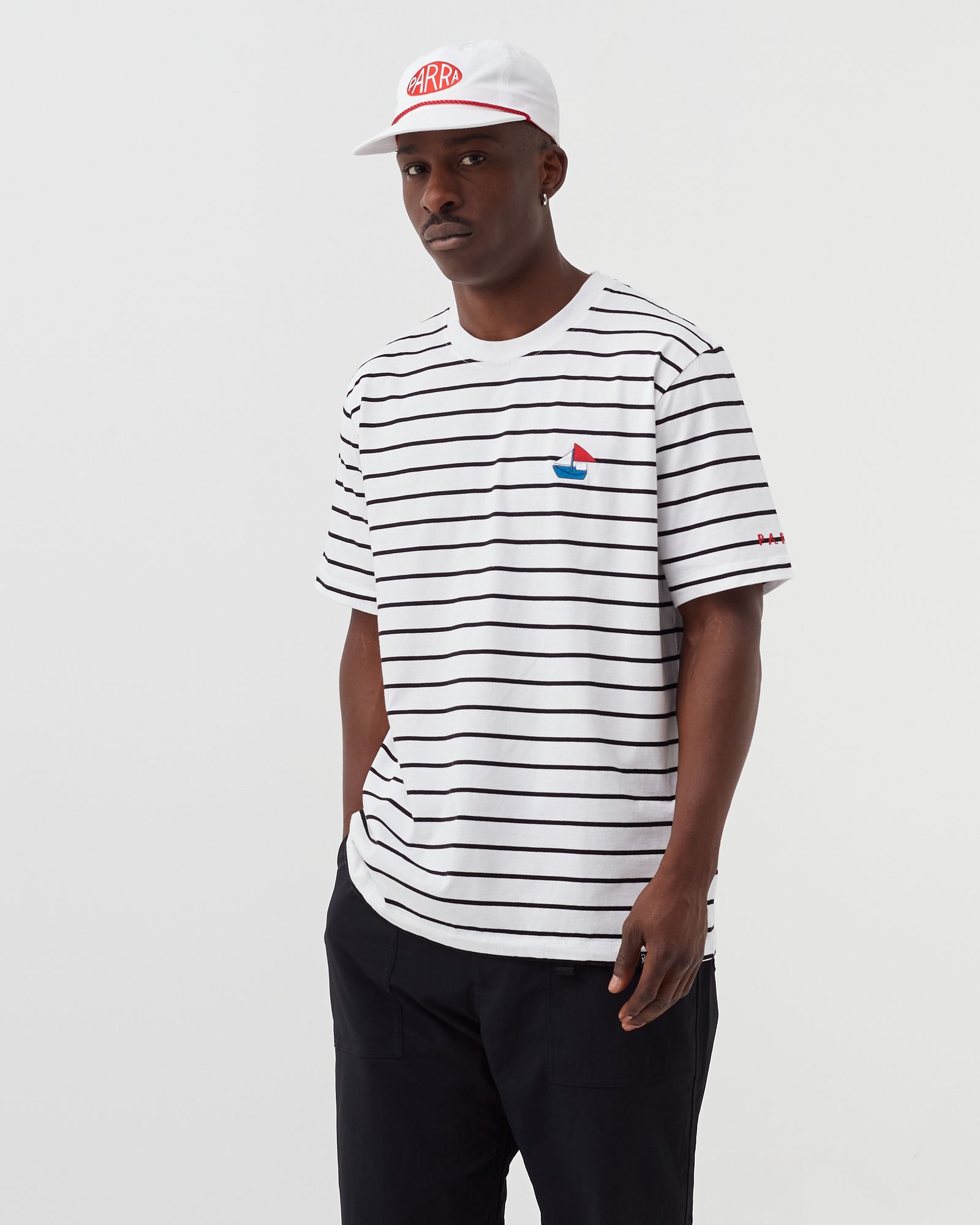 paper boat striper tee