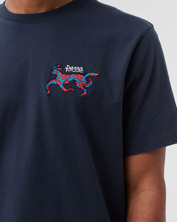 By Parra Dog Race Tee Blue - NAVY BLUE