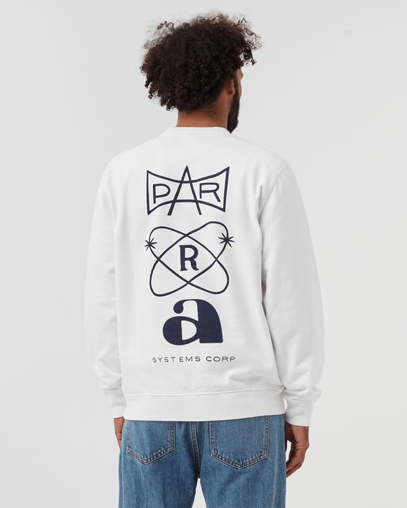 By Parra Systems Logo Crewneck Sweatshirt White | BSTN Store